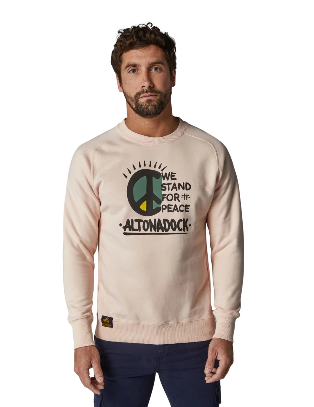 Sudadera Altonadock Peace Rosa Nude Bicos de F o