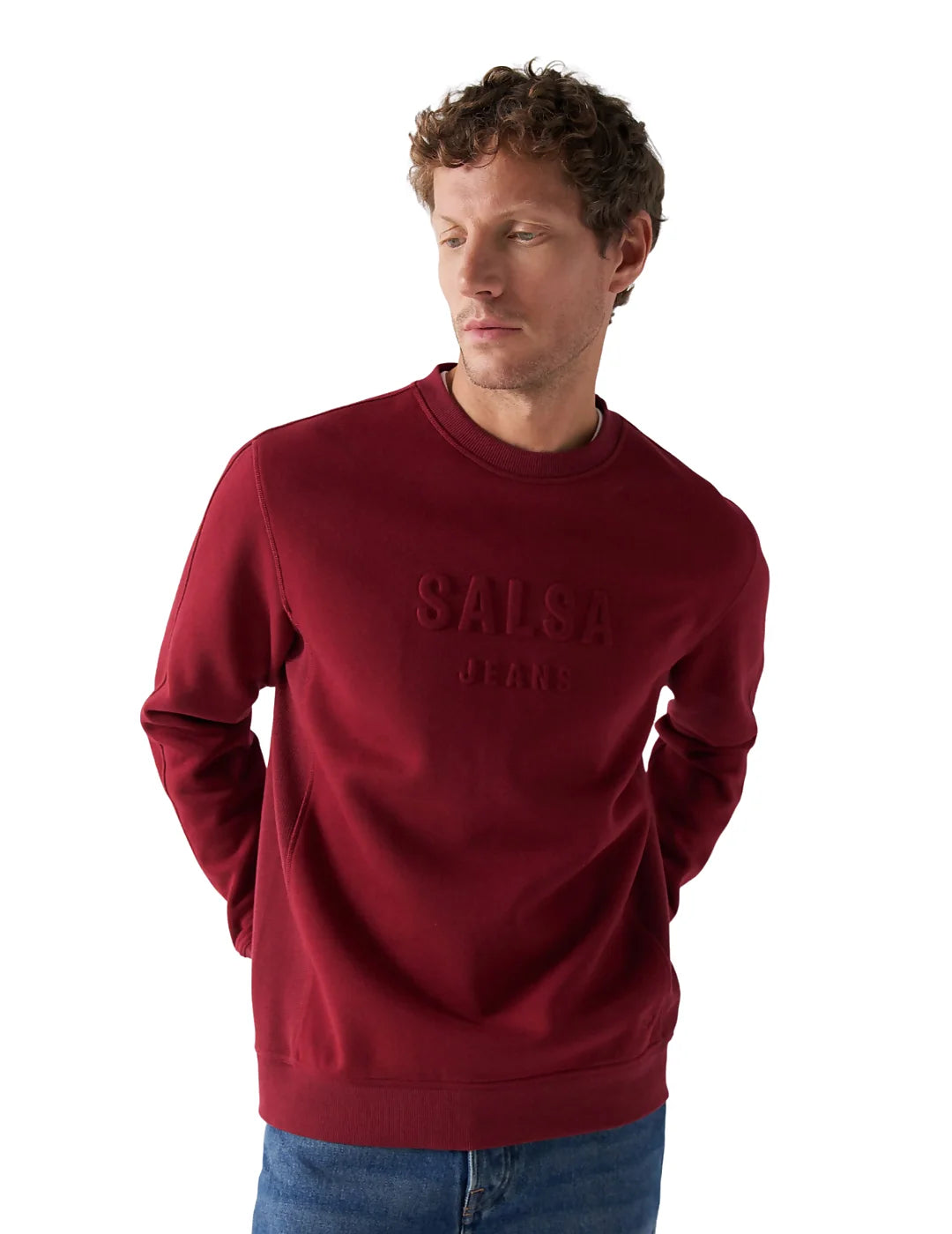 Sudadera Salsa Branding Granate | Bicos de Fío