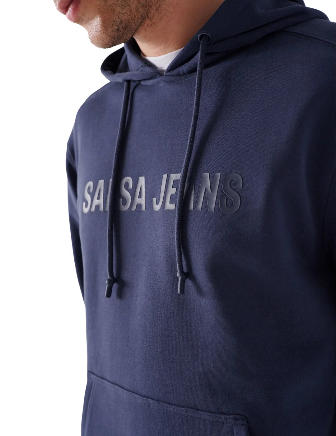Sudadera Con Capucha Azul Marino Salsa | Bicos de Fío