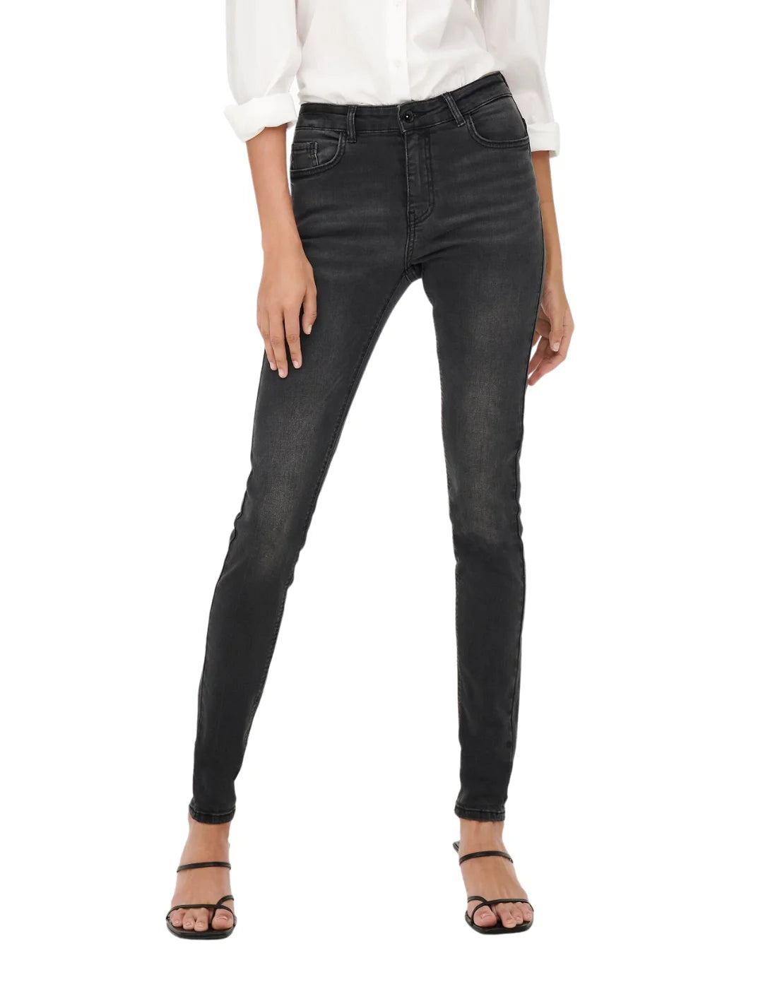 Vaqueros JDY Blume Skinny Negro | Bicos de Fío