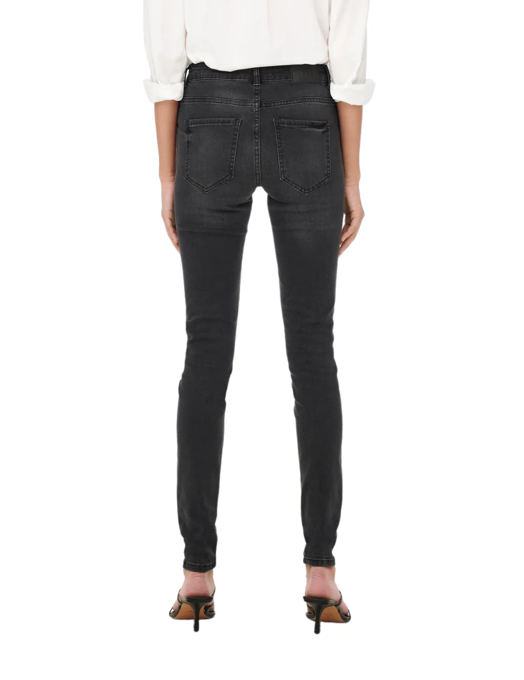 Vaqueros JDY Blume Skinny Negro | Bicos de Fío