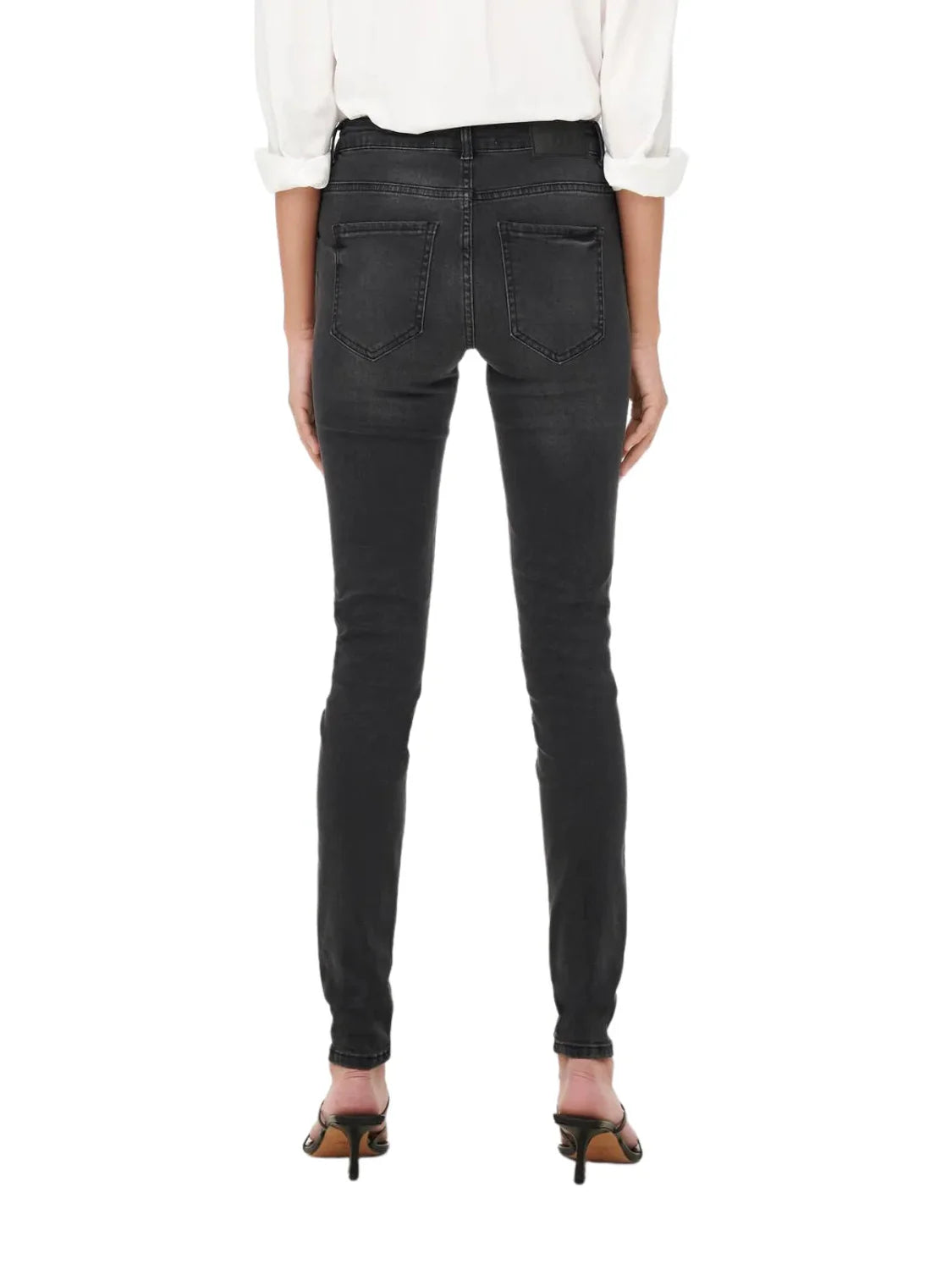 Vaqueros JDY Blume Skinny Negro | Bicos de Fío