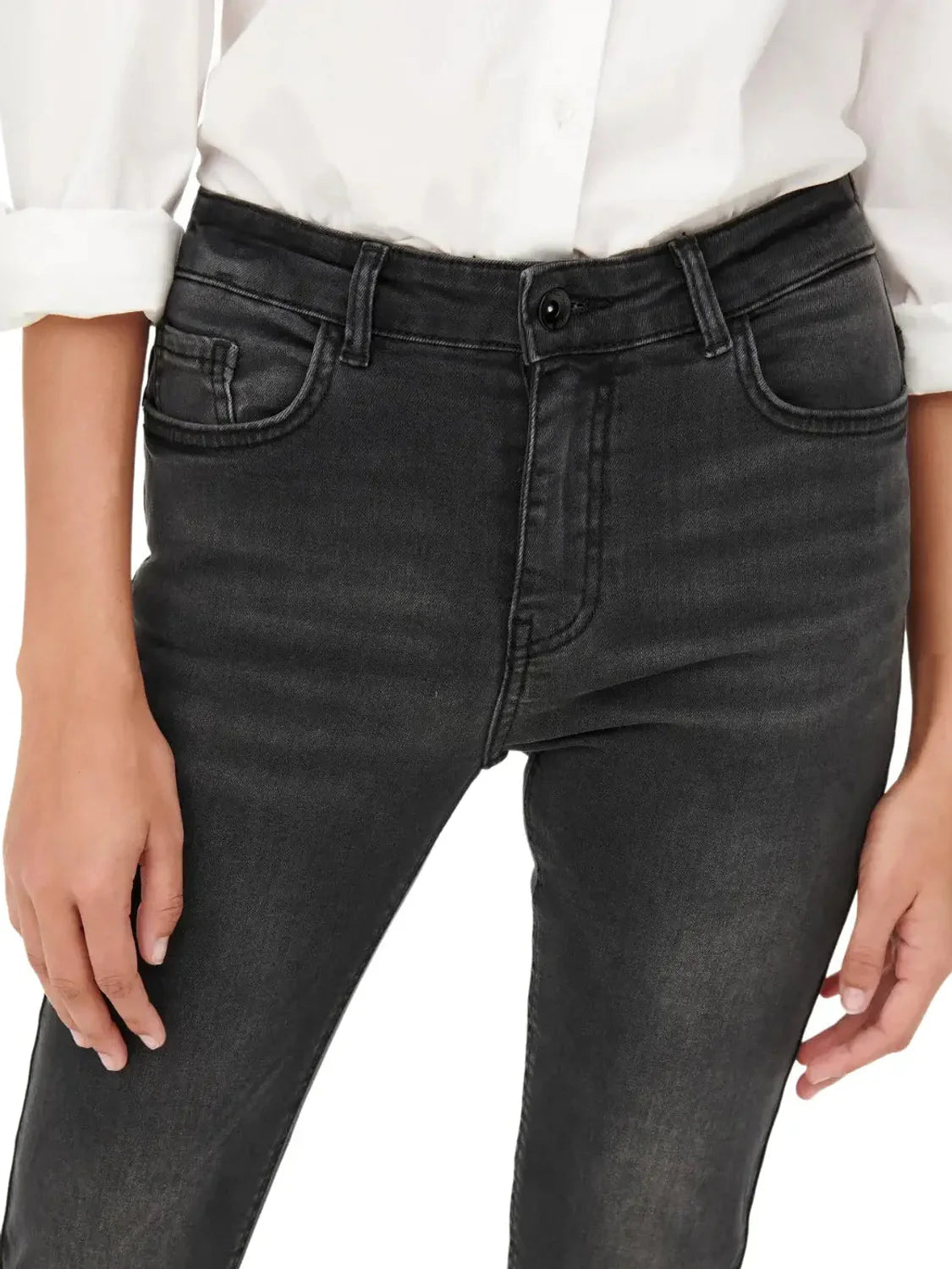 Vaqueros JDY Blume Skinny Negro | Bicos de Fío