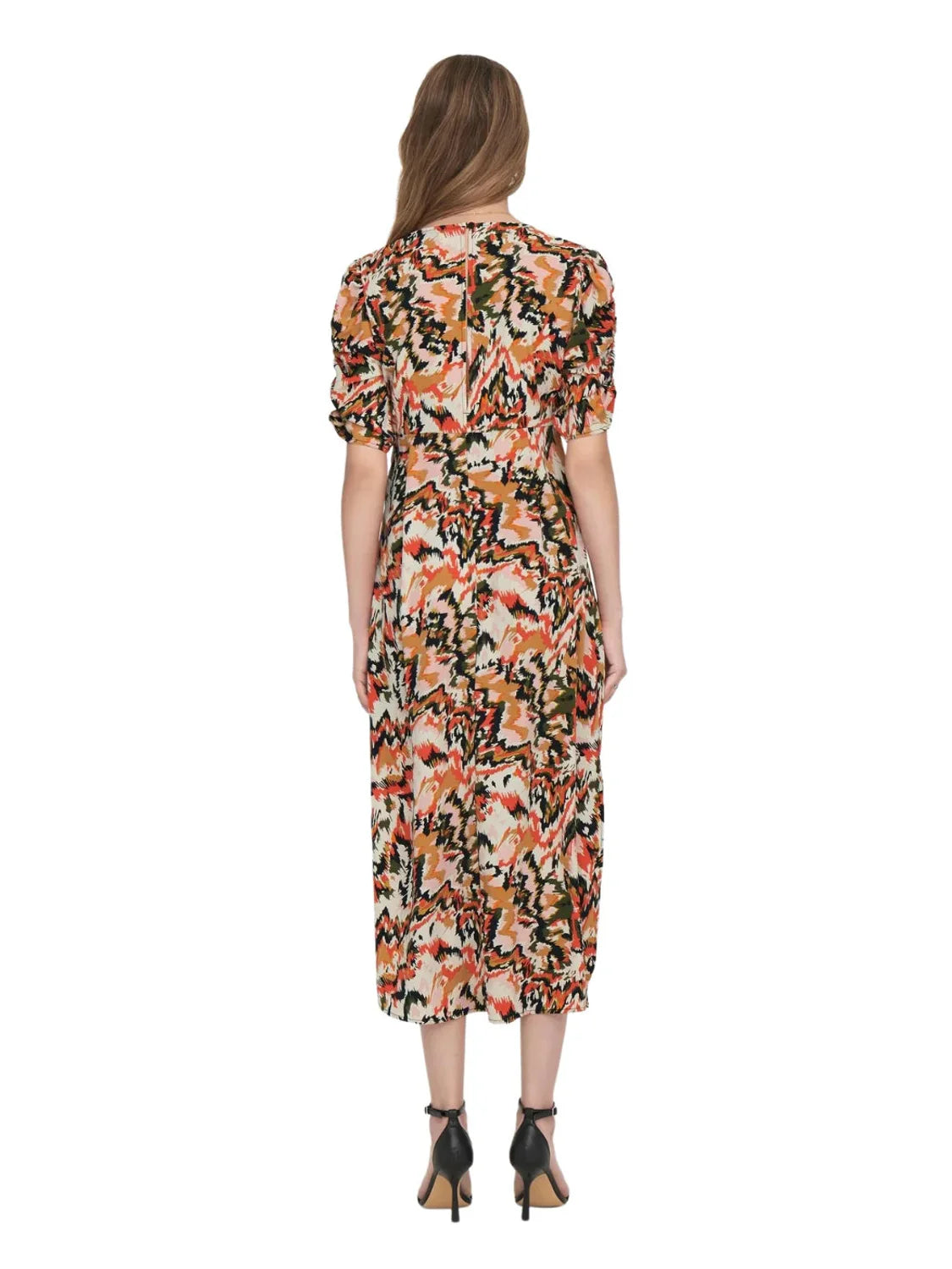 Vestido Largo Estampado Only | Bicos de Fío