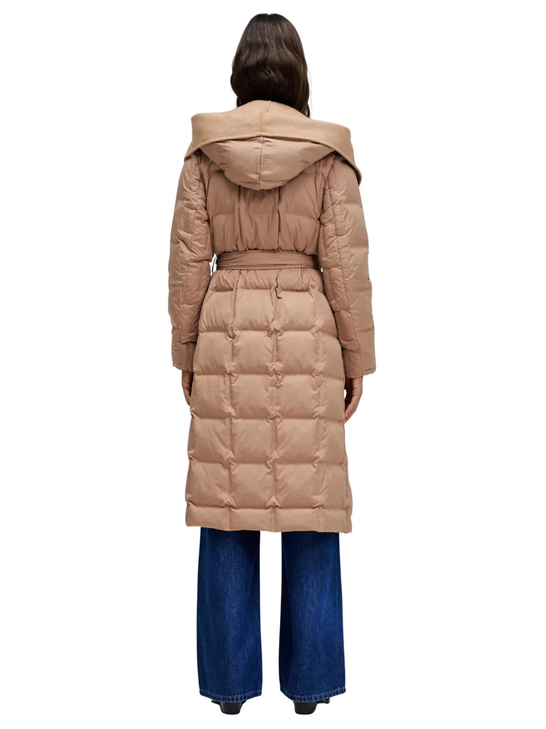 Abrigo Acolchado Largo Salsa Jeans Beige | Bicos de Fío