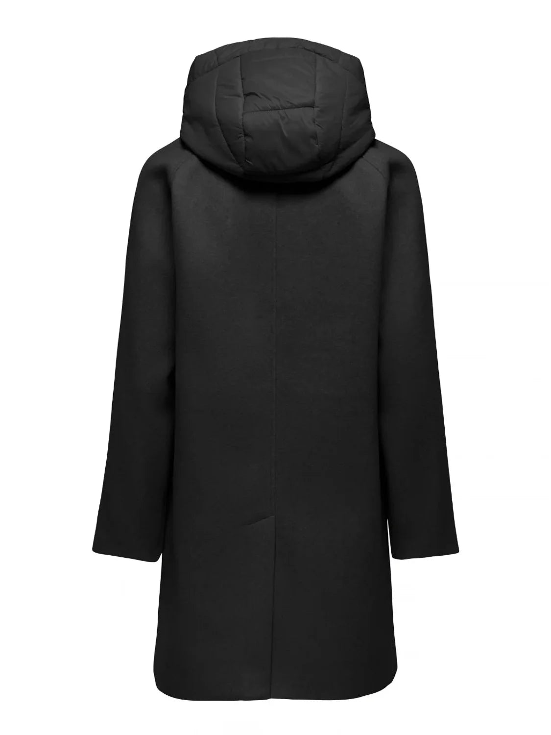 Abrigo Capucha ONLY Bloom Negro | Bicos de Fío