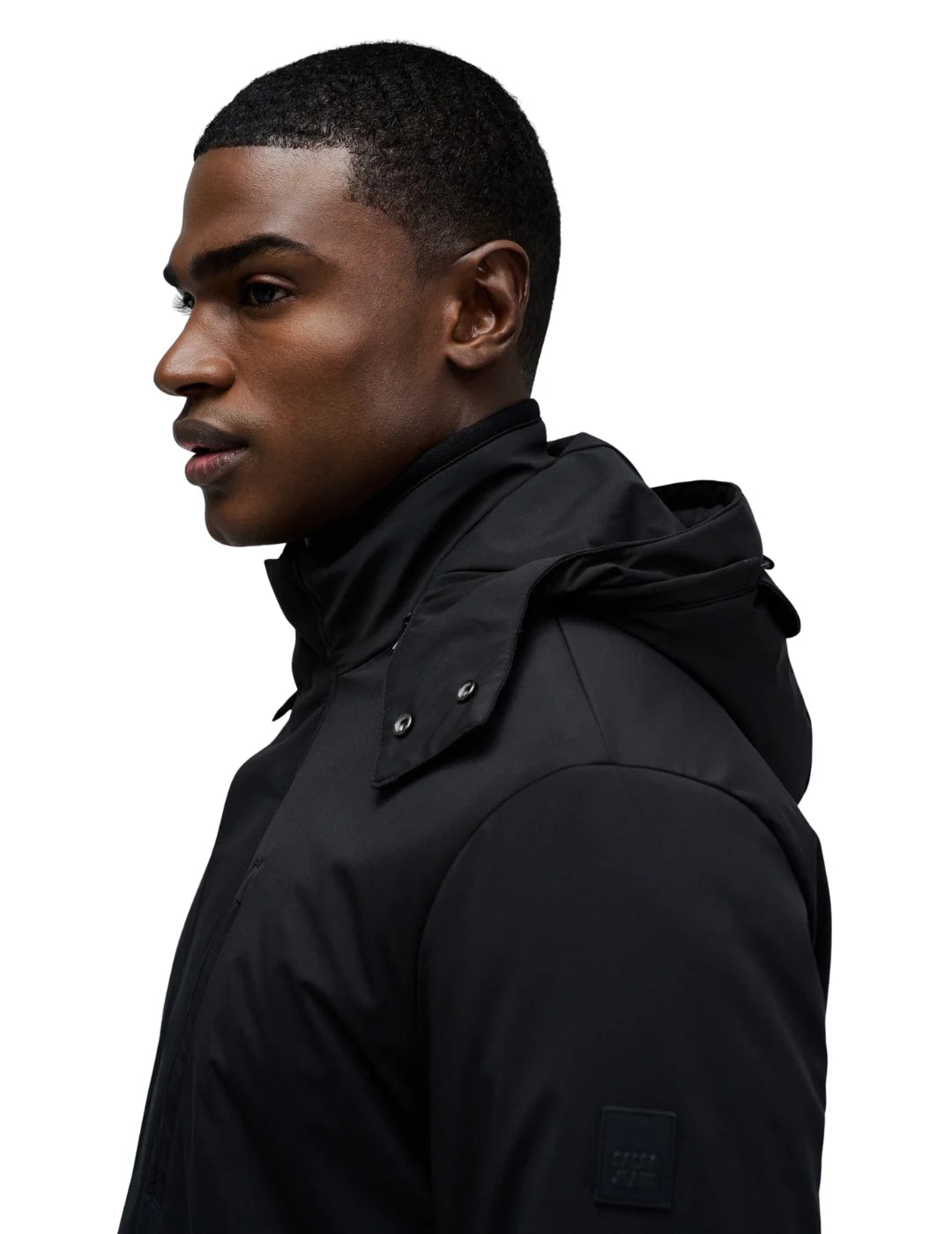 Parka Impermeable Salsa Jeans Negro | Bicos de Fío