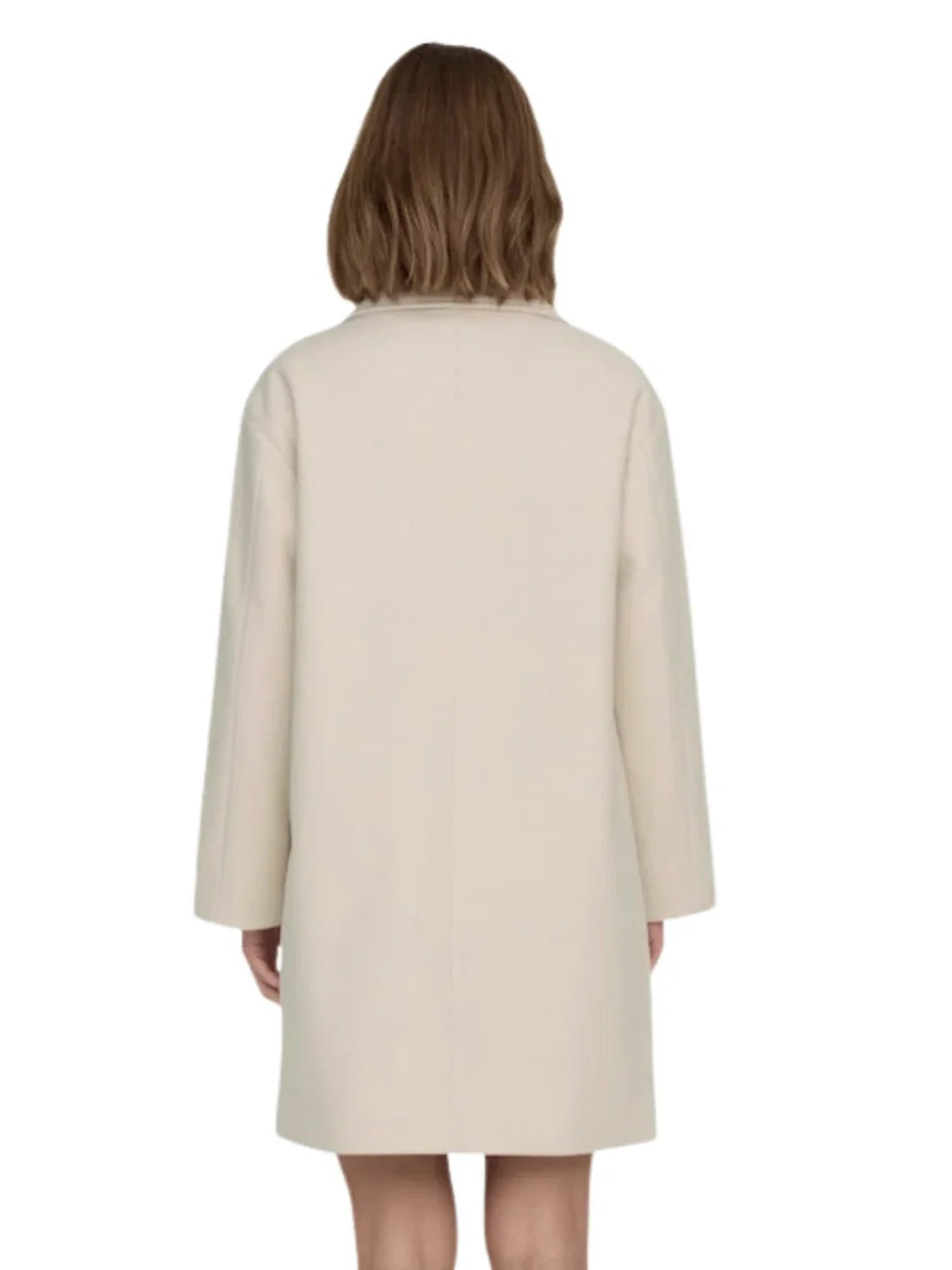 Abrigo Paño Oversize ONLY Blake Taupe | Bicos de Fío