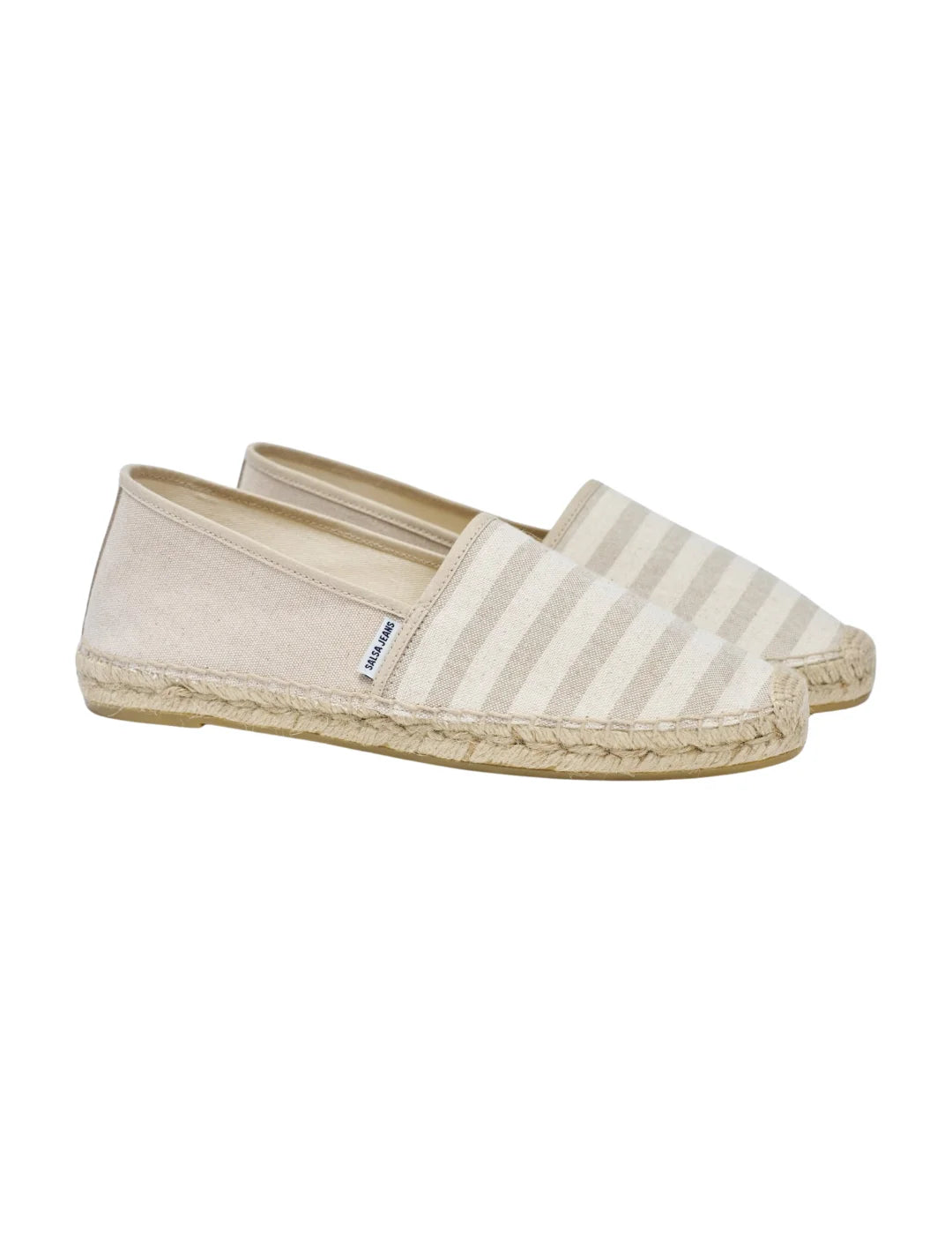 Alpargata Salsa Jeans Rayas Beige | Bicos de Fío