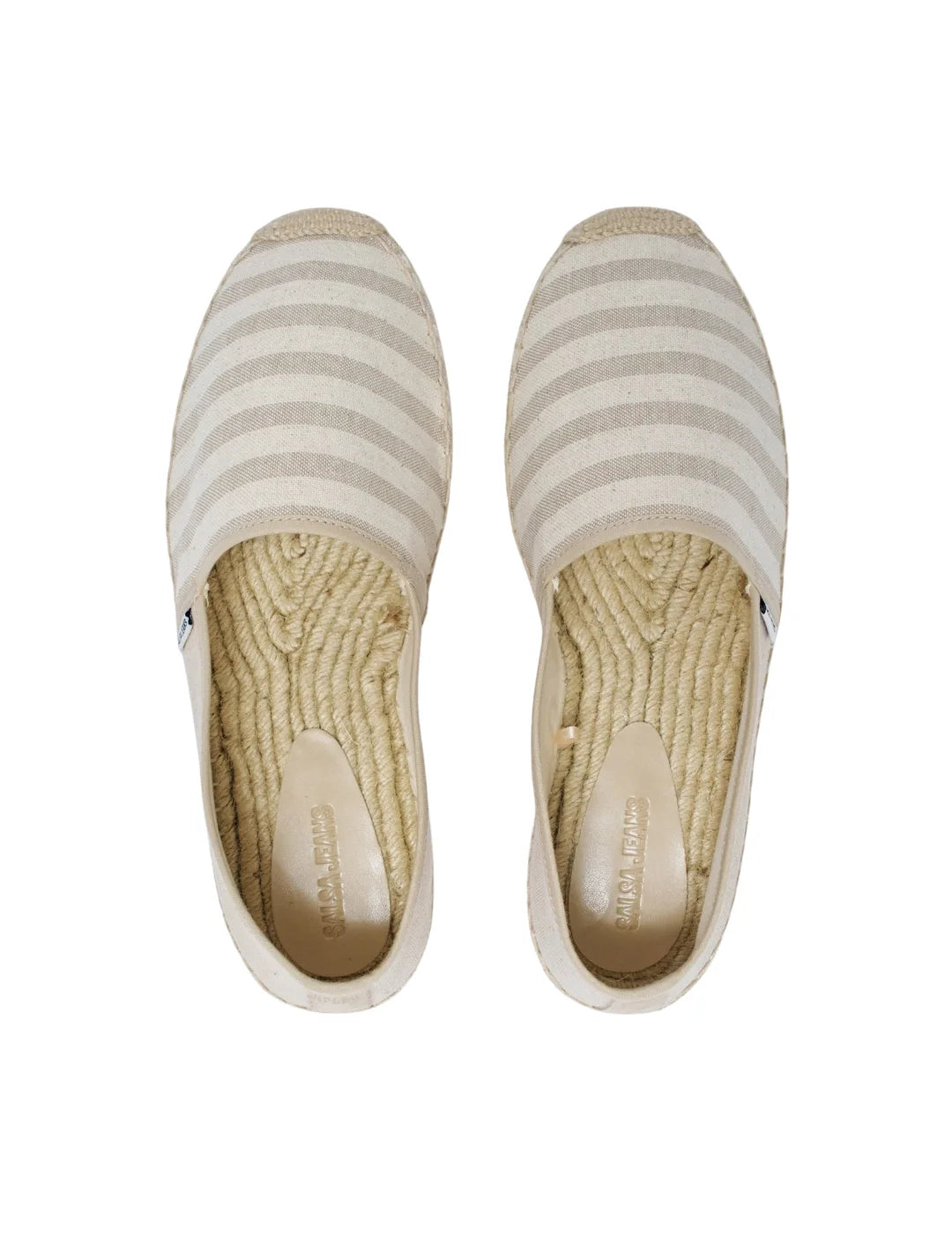 Alpargata Salsa Jeans Rayas Beige | Bicos de Fío