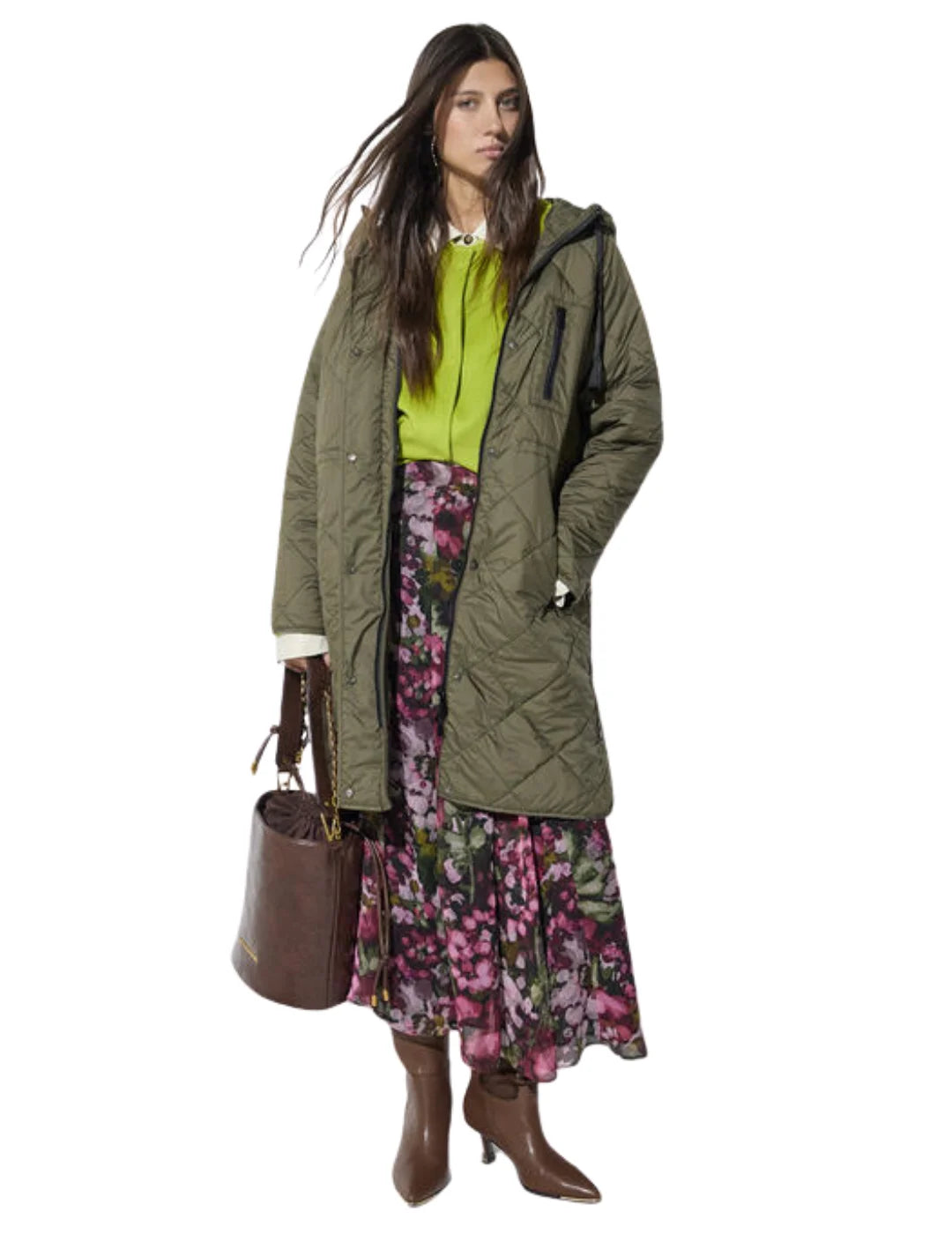 Anorak Acolchado Lola Casademunt Verde | Bicos de Fío