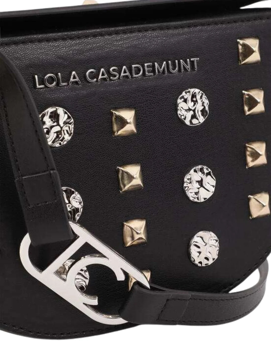 Bandolera Tachas Lola Casademunt Negro | Bicos de Fío