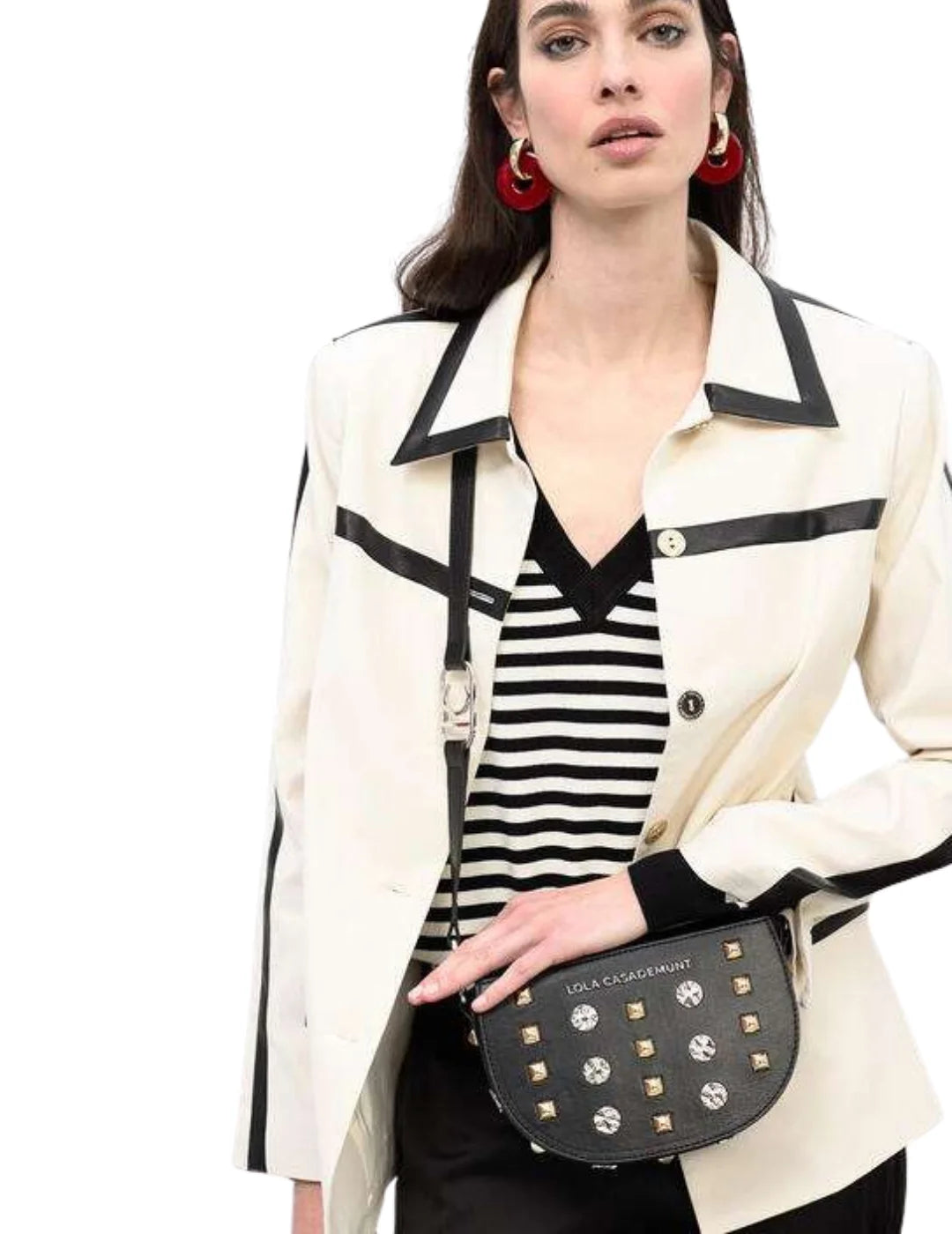 Bandolera Tachas Lola Casademunt Negro | Bicos de Fío
