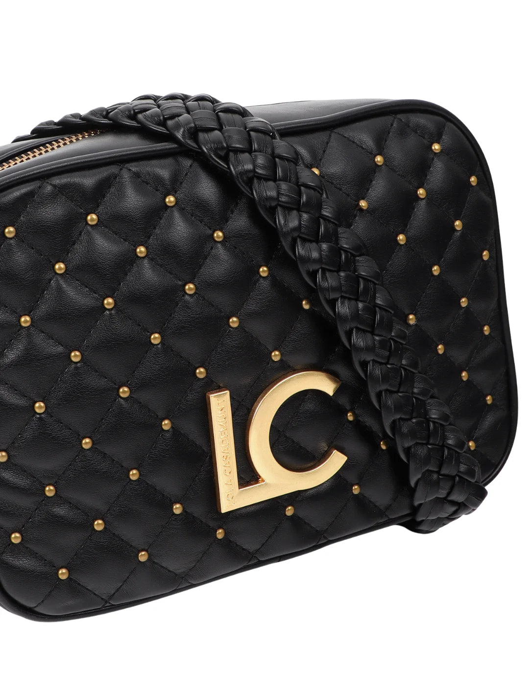 Bandolera Lola Casademunt Mini Tachas Negro | Bicos de Fío