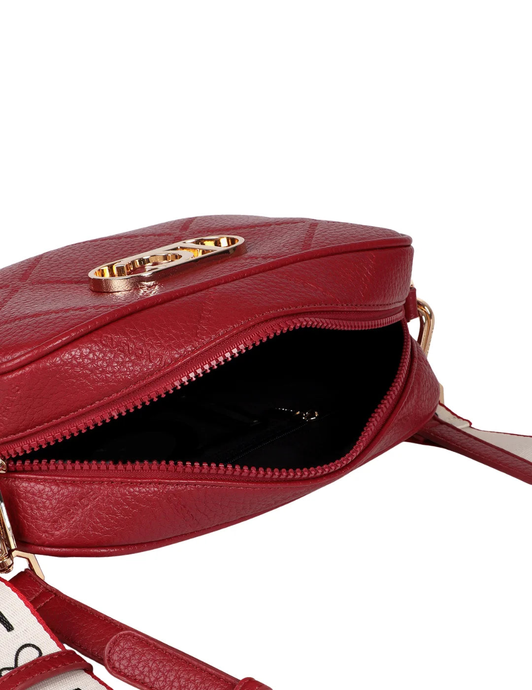 Bandolera Monograma Rombos Lola Casademunt Rojo | Bicos de Fío