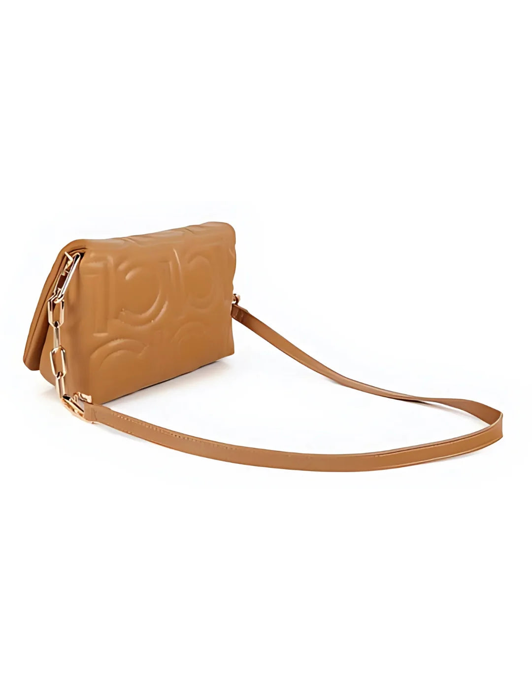 Bandolera Lola Casademunt Mix Cadena Camel | Bicos de Fío