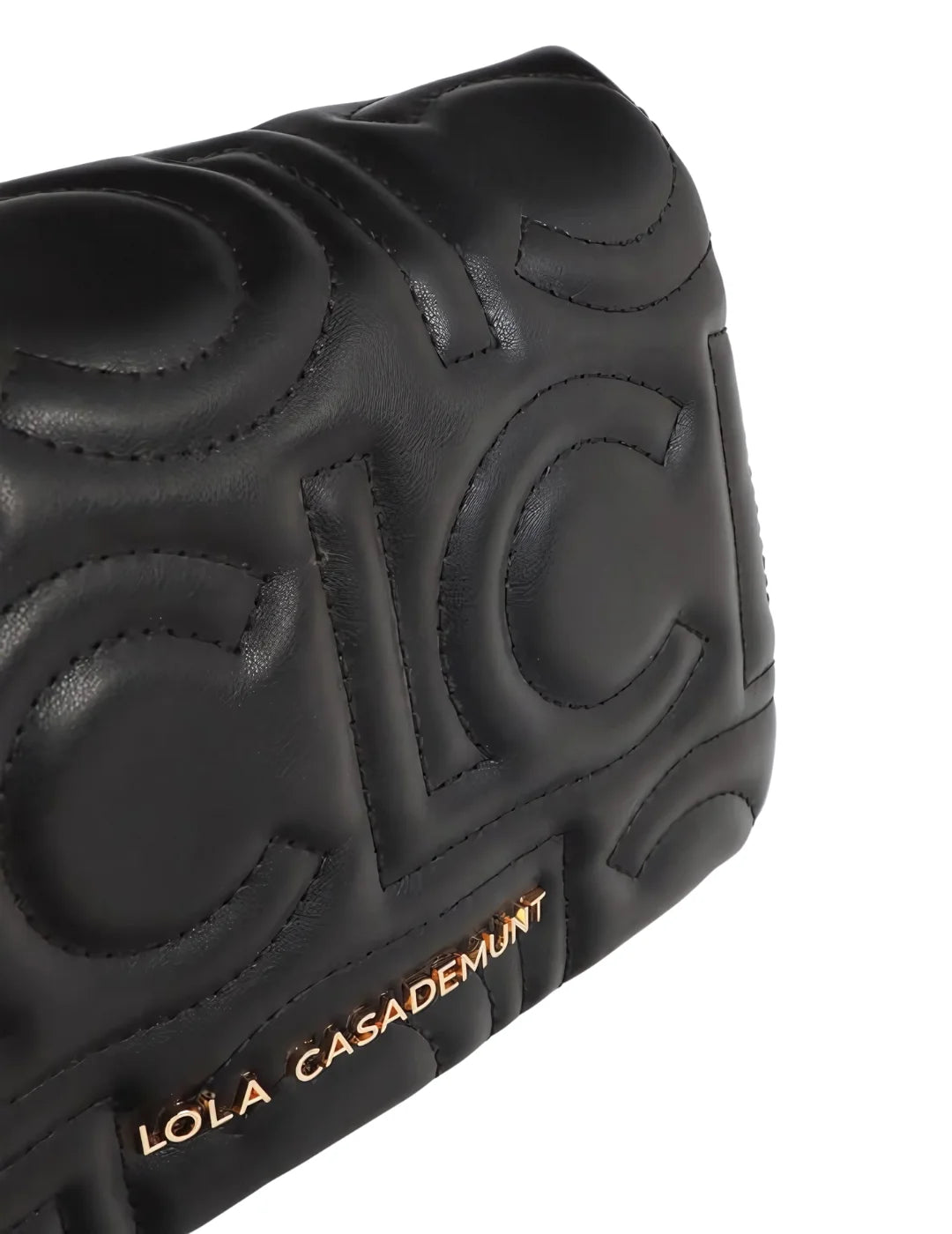 Bandolera Lola Casademunt Mix Cadena Negro | Bicos de Fío