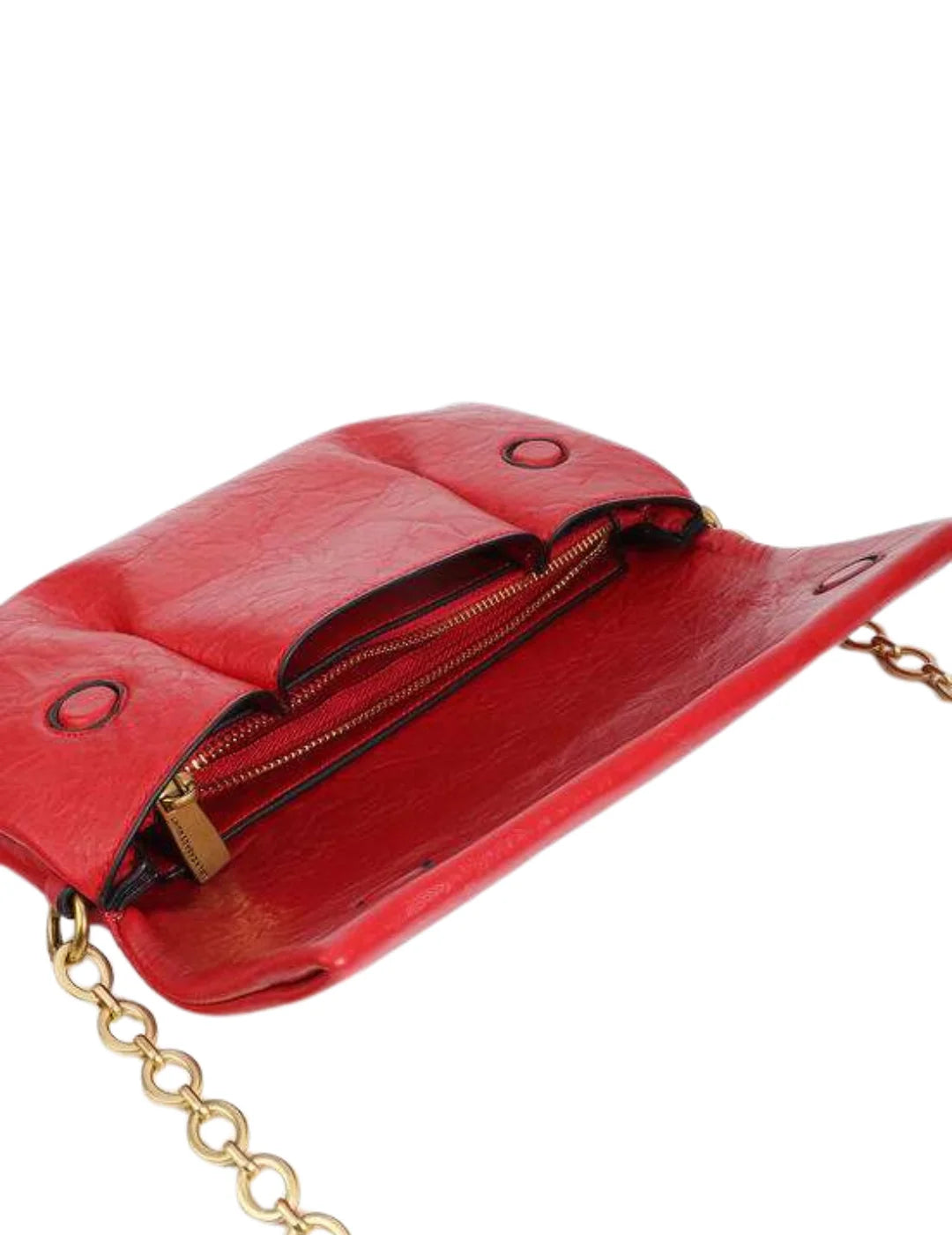 Bandolera Solapa Pliegues Lola Casademunt Rojo | Bicos de Fío