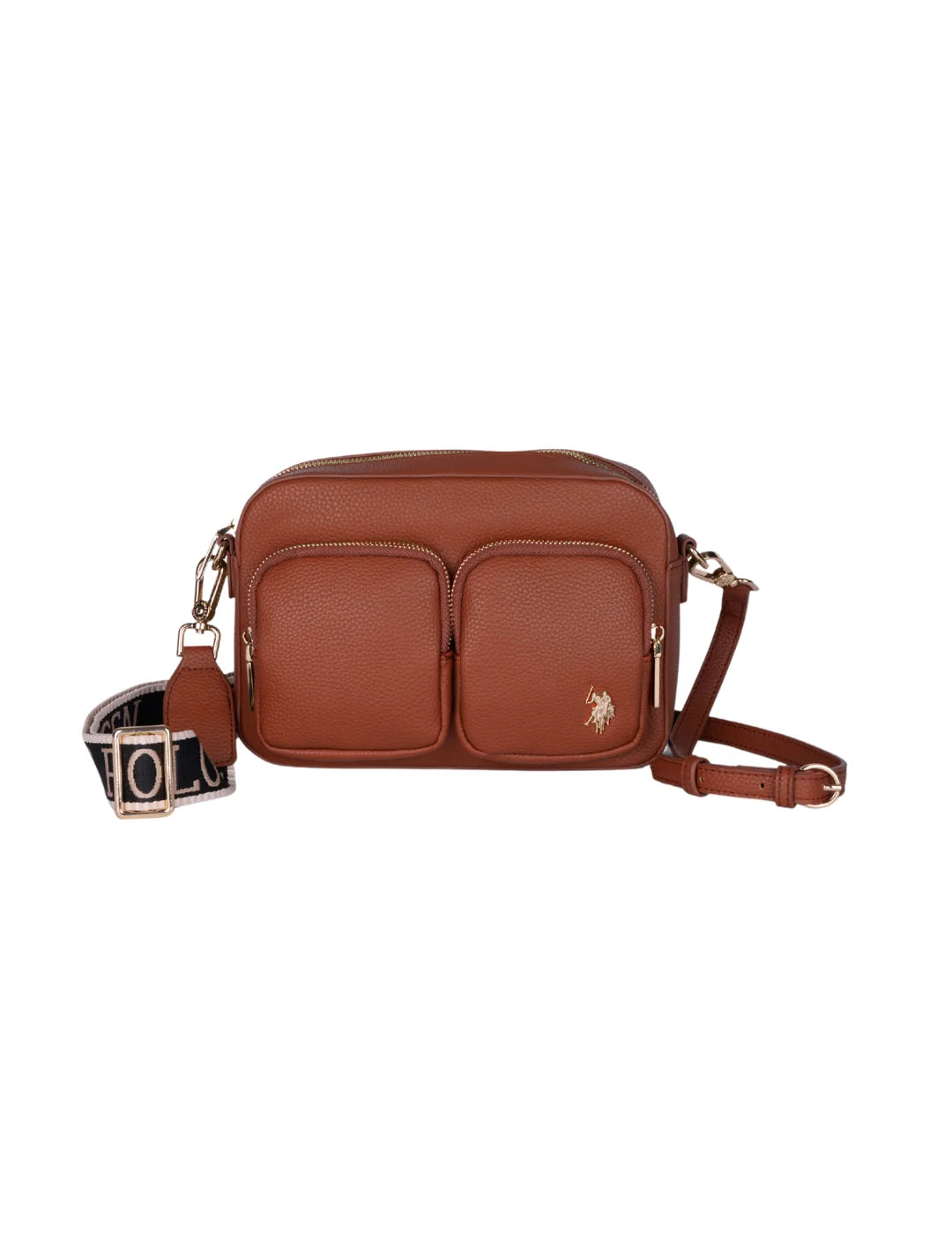 Bandolera Bolsillos US Polo Assn Tan | Bicos de Fío