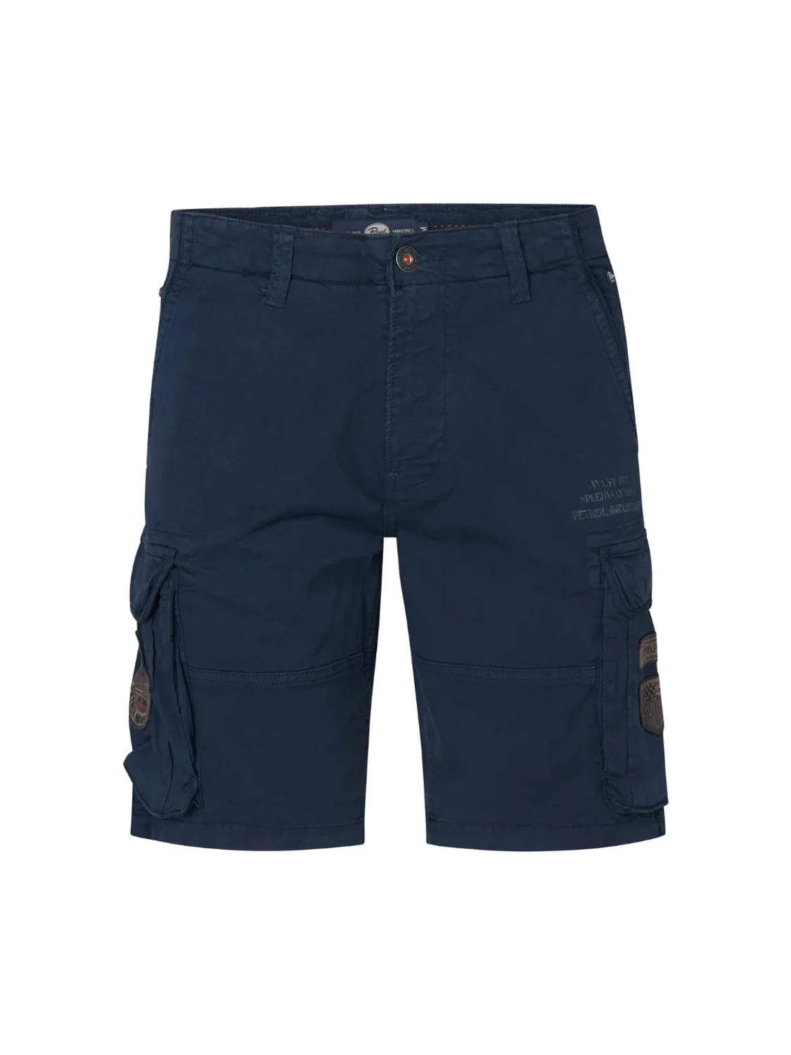 Pantalón Corto Cargo Petrol Industries Azul Marino | Bicos de Fío