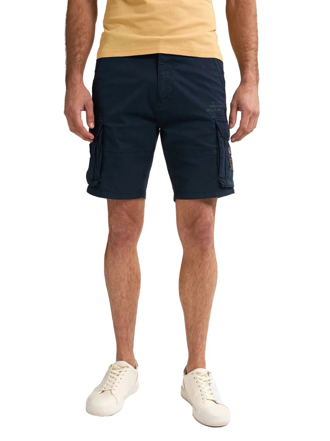 Pantalón Corto Cargo Petrol Industries Azul Marino | Bicos de Fío
