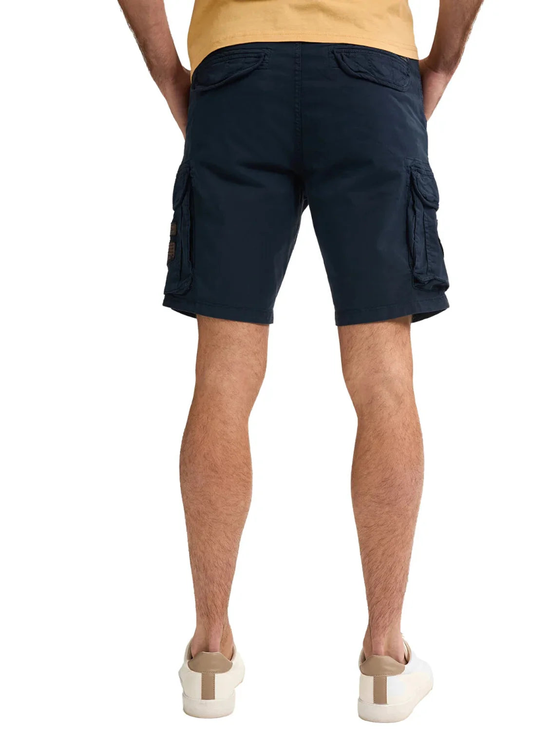 Pantalón Corto Cargo Petrol Industries Azul Marino | Bicos de Fío