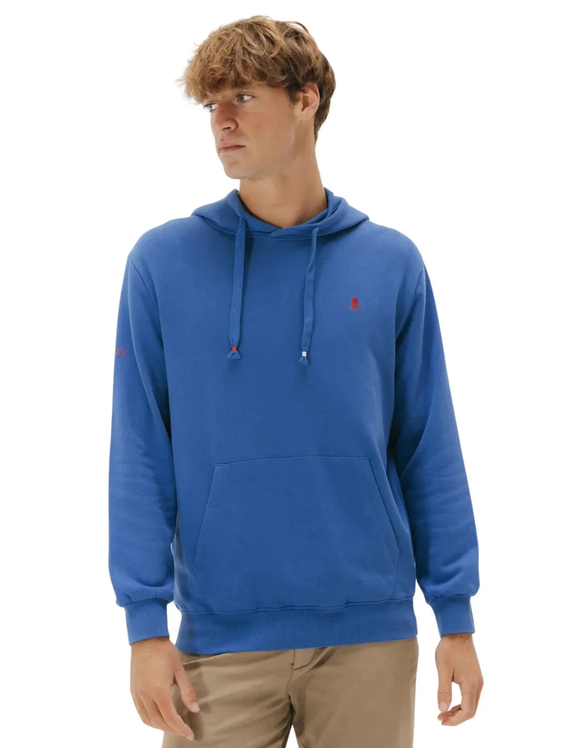 Sudadera Capucha El Pulpo Logo Azul Eléctrico | Bicos de Fío