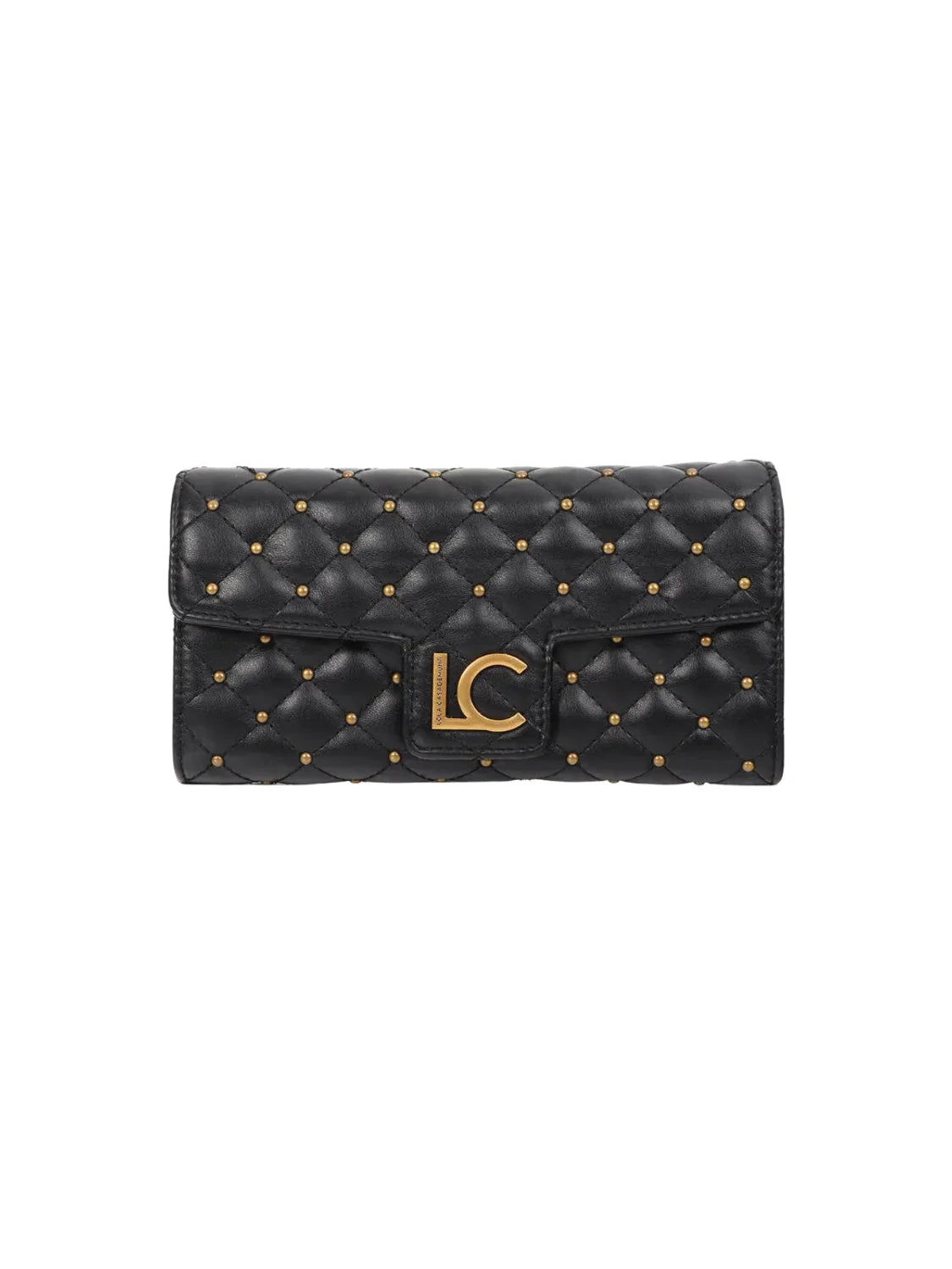 Billetera Lola Casademunt Mini Tachas Negro | Bicos de Fío