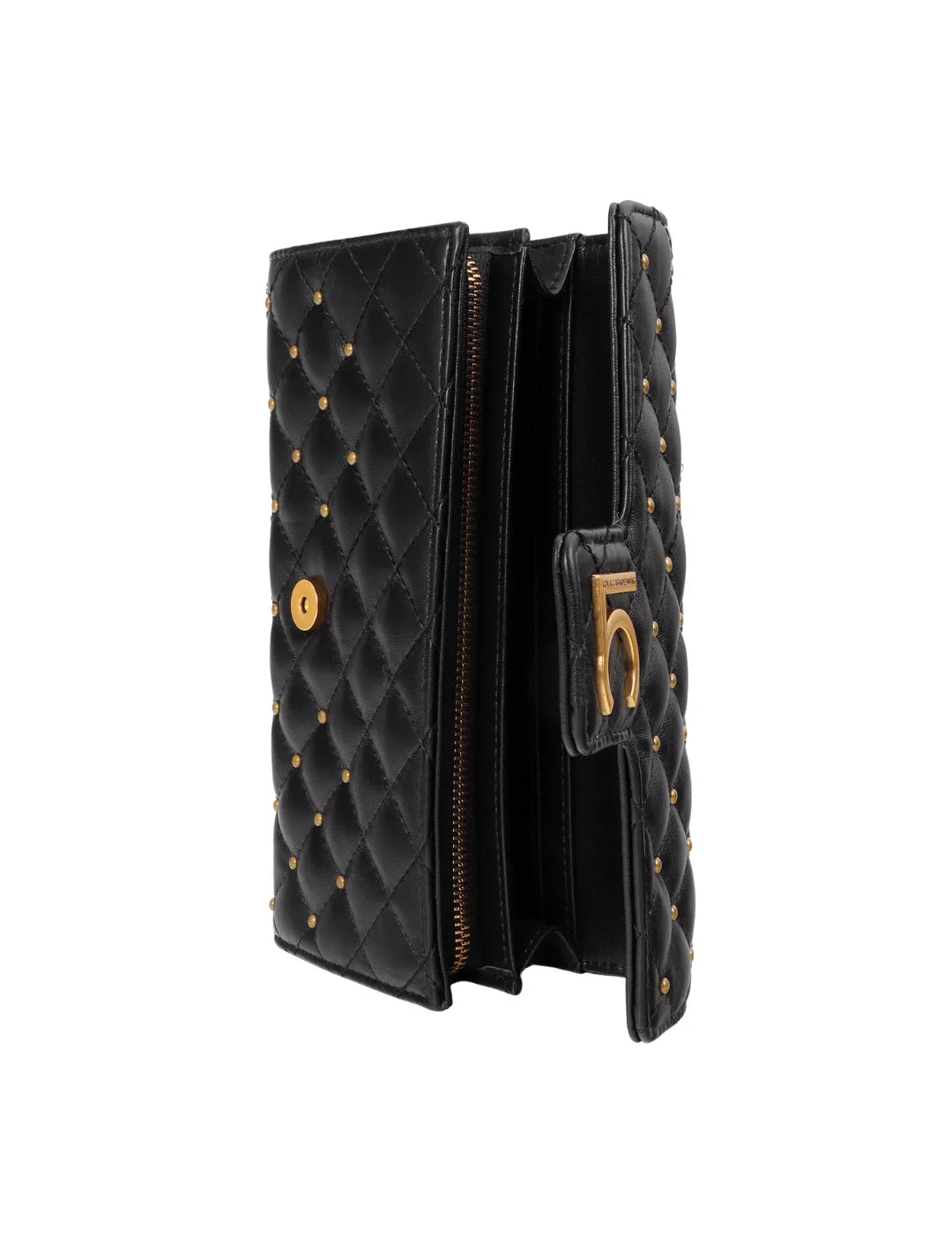 Billetera Lola Casademunt Mini Tachas Negro | Bicos de Fío