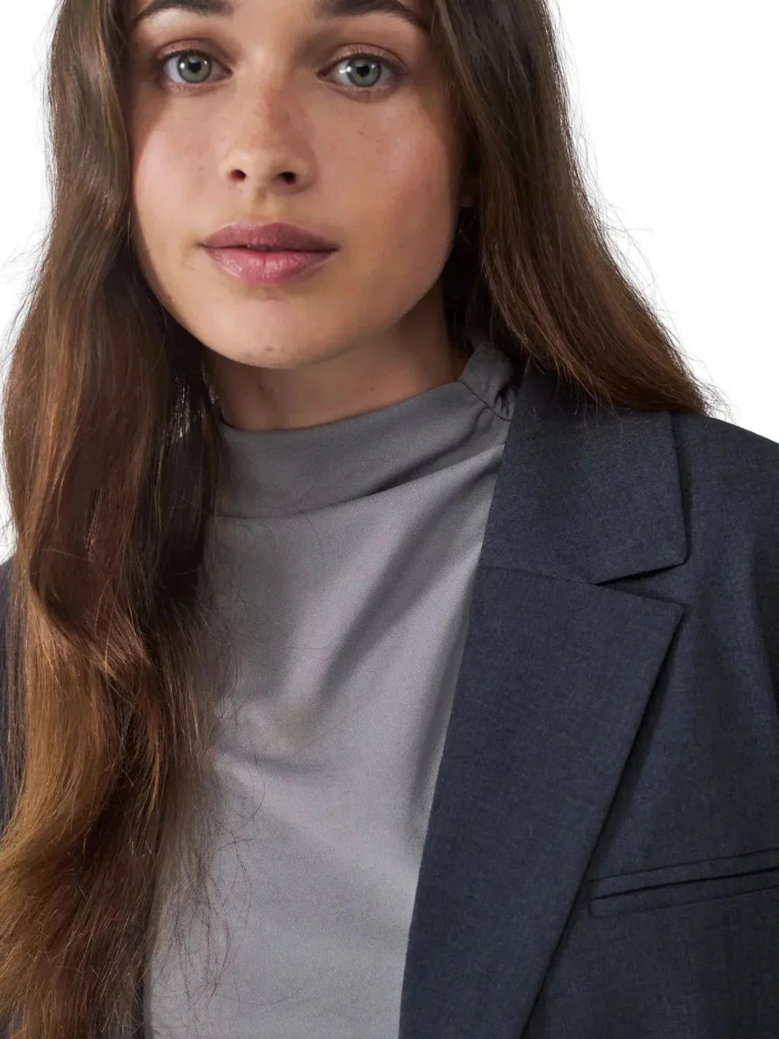 Blazer BALMOHK Basic Gris Oscuro | Bicos de Fío