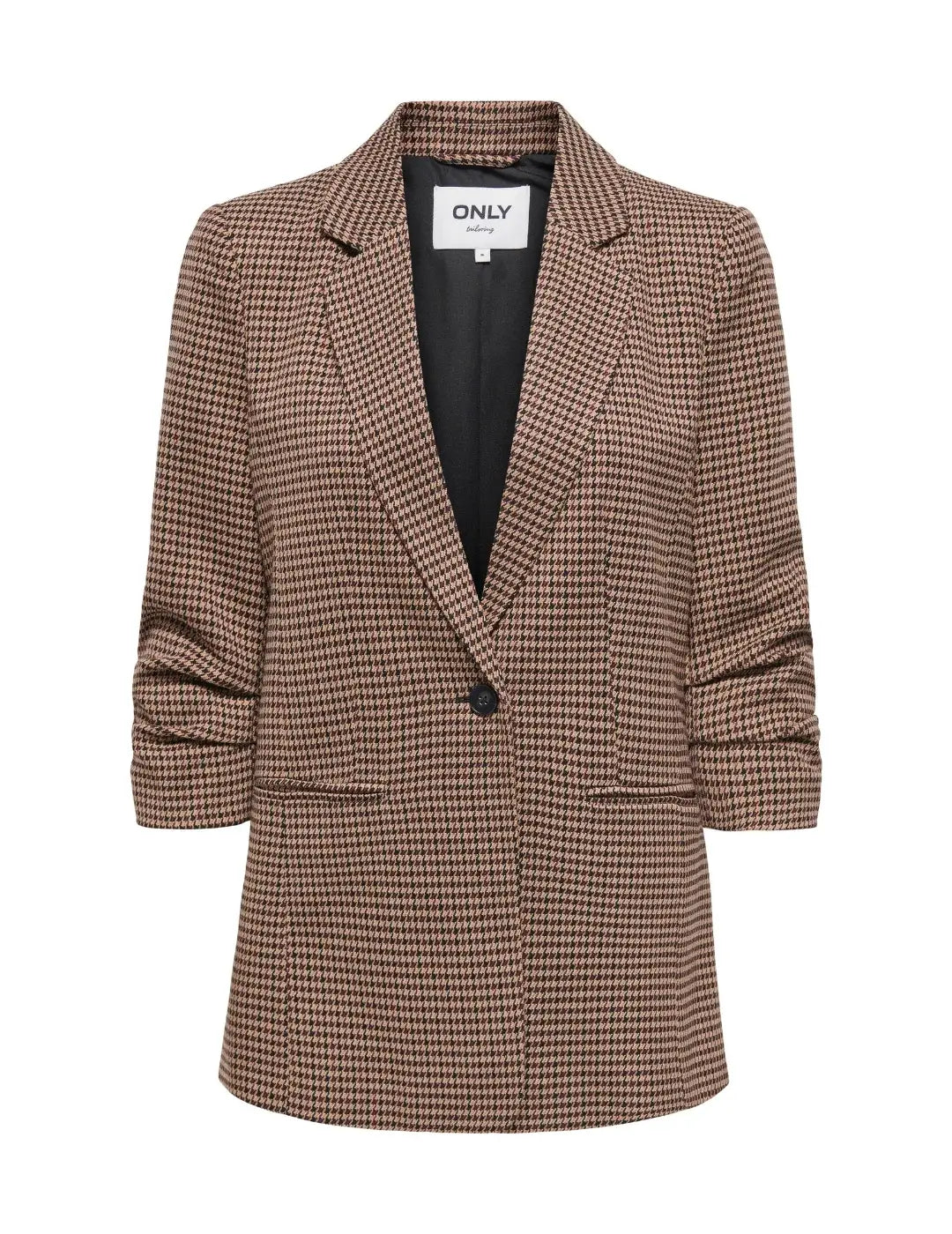 Blazer Manga 3/4 ONLY Lettie Marrón | Bicos de Fío