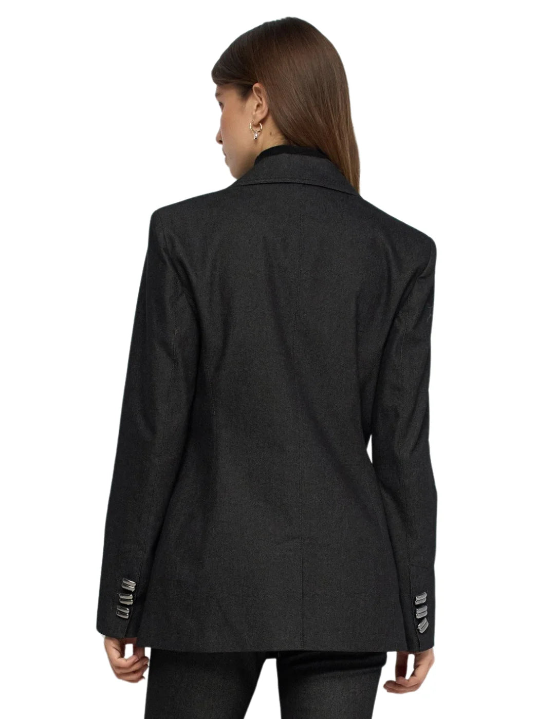 Blazer Denim Salsa Jeans Negro | Bicos de Fío