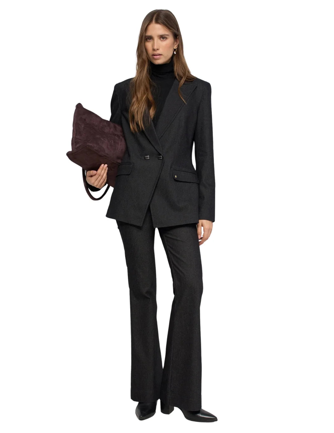 Blazer Denim Salsa Jeans Negro | Bicos de Fío