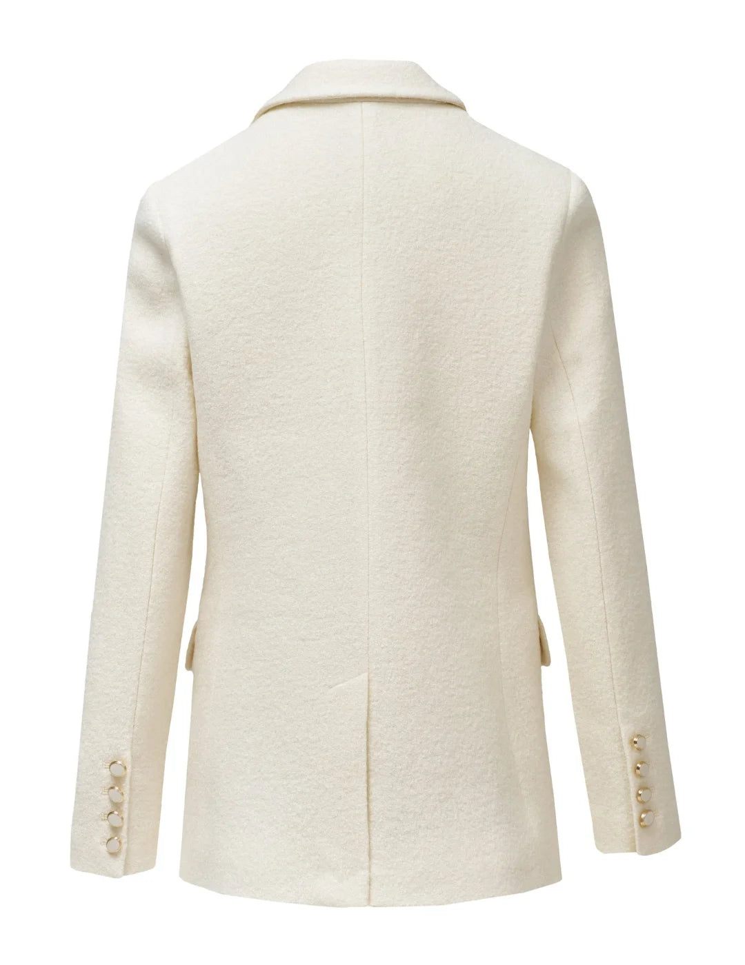 Blazer Lana Broche Salsa Jeans Beige | Bicos de Fío