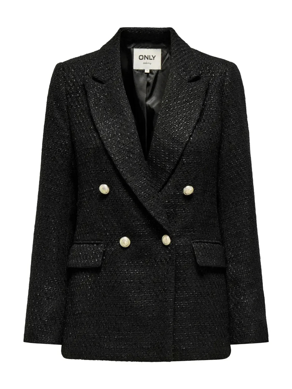 Blazer Boucle ONLY Astrid Negro | Bicos de Fío