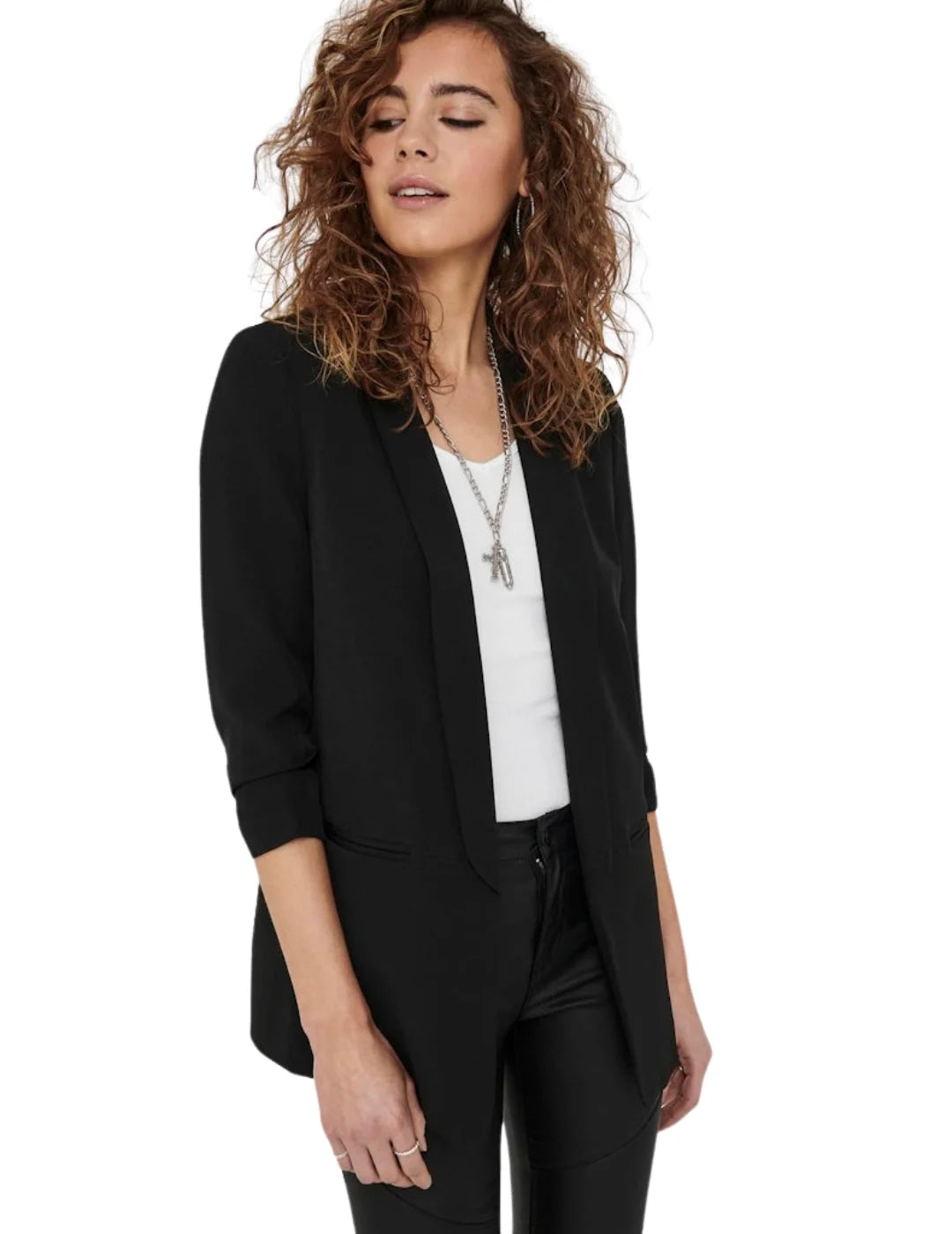 Blazer ONLY Elly Negro | Bicos de Fío