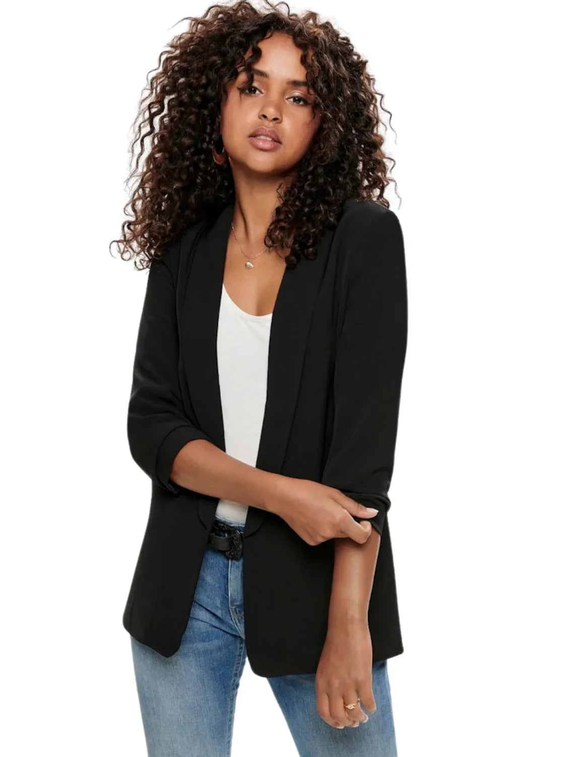 Blazer ONLY Elly Negro | Bicos de Fío
