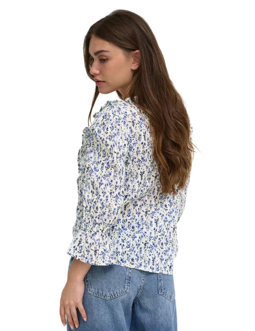 Blusa ONLY Coralie Azul Blusa ONLY Coralie Azul | Bicos de Fío
