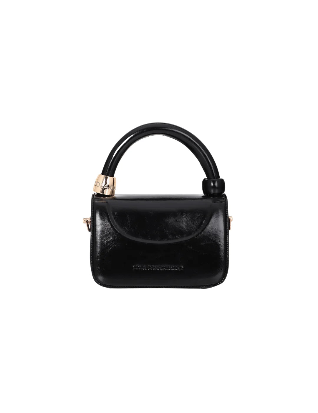 Bolso Bandolera Mini Lola Casademunt Aro Negro | Bicos de Fío
