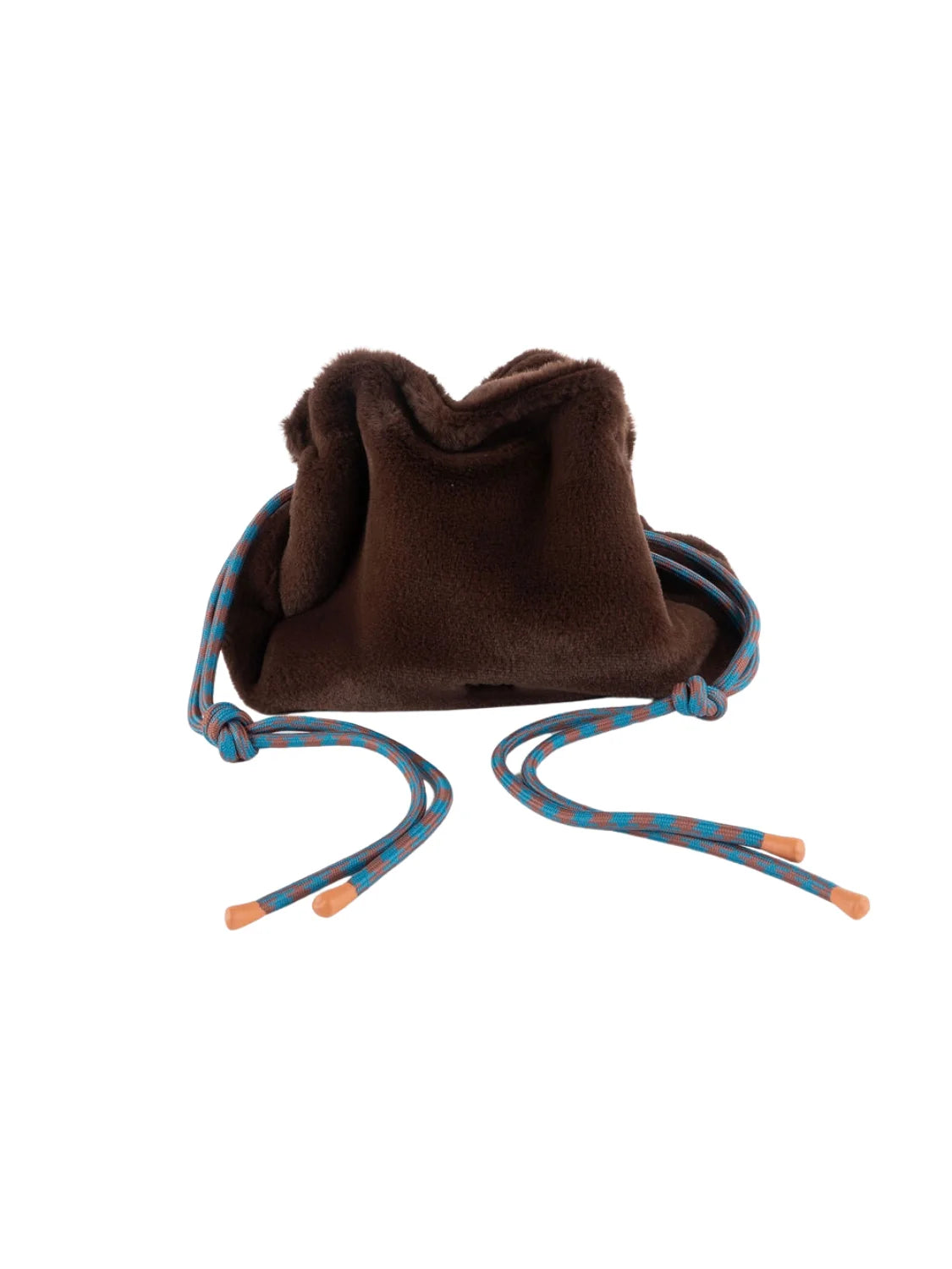 Bolso Bandolera Victoria Pelo Marrón | Bicos de Fío