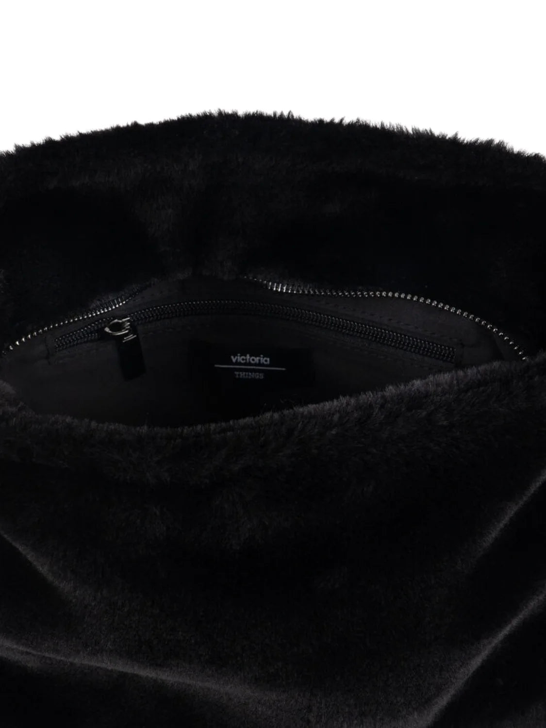 Bolso Bandolera Victoria Pelo Negro | Bicos de Fío