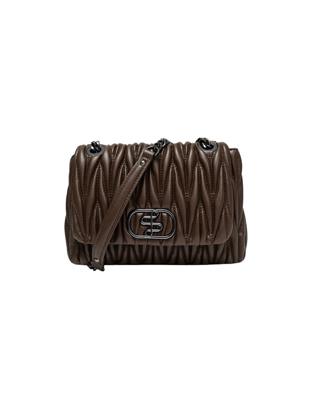 Bolso Crossbody Vegan Salsa Jeans Marrón | Bicos de Fío