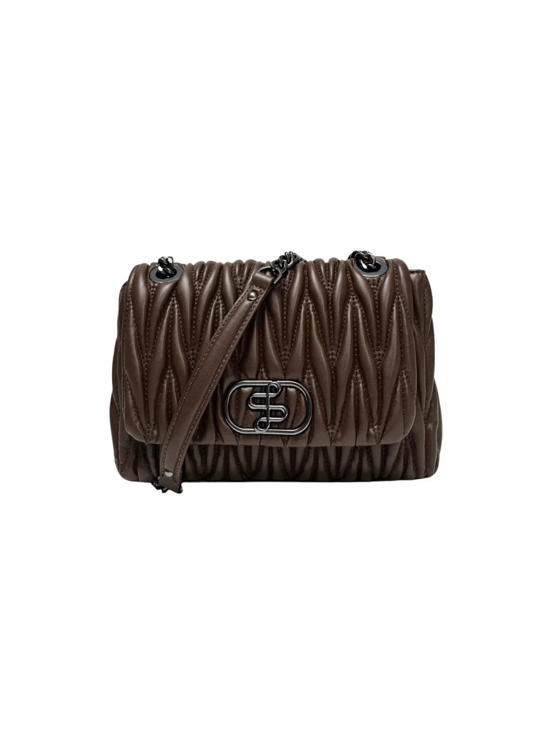 Bolso Crossbody Vegan Salsa Jeans Marrón | Bicos de Fío