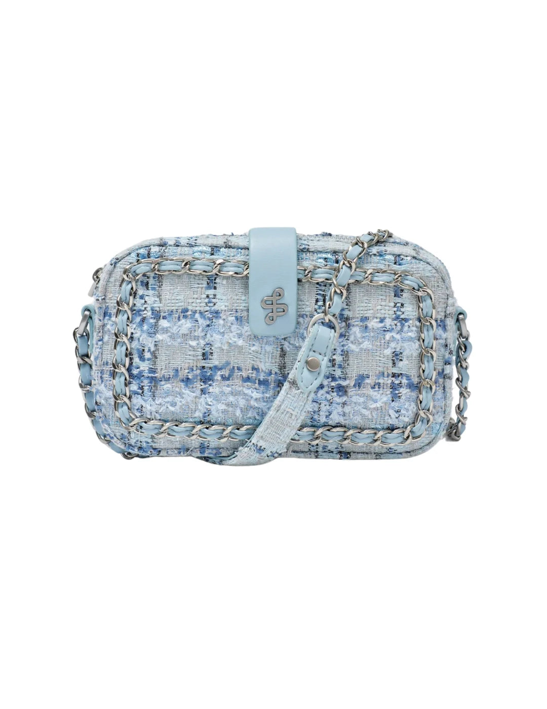 Bolso De Tweed Salsa Jeans Azul Claro | Bicos de Fío