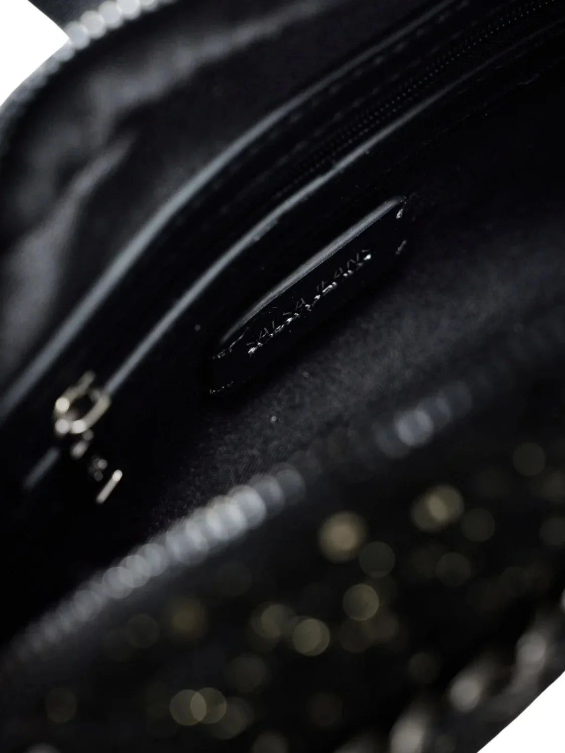 Bolso De Tweed Salsa Jeans Negro | Bicos de Fío