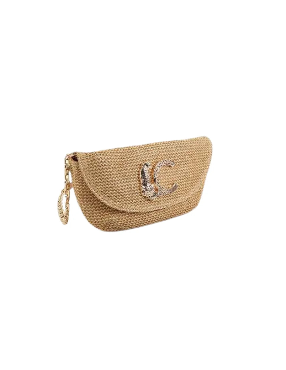 Bolso Evento Lola Casademunt Rafia Beige | Bicos de Fío