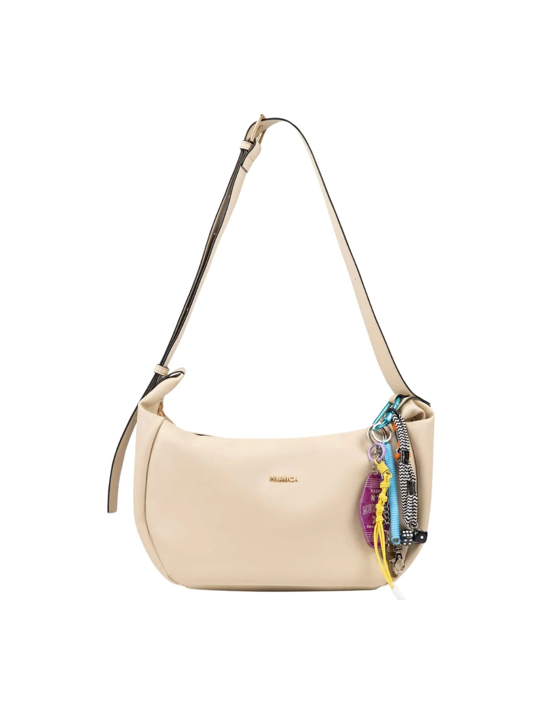 Bolso Hobo Munich Charms Beige | Bicos de Fío