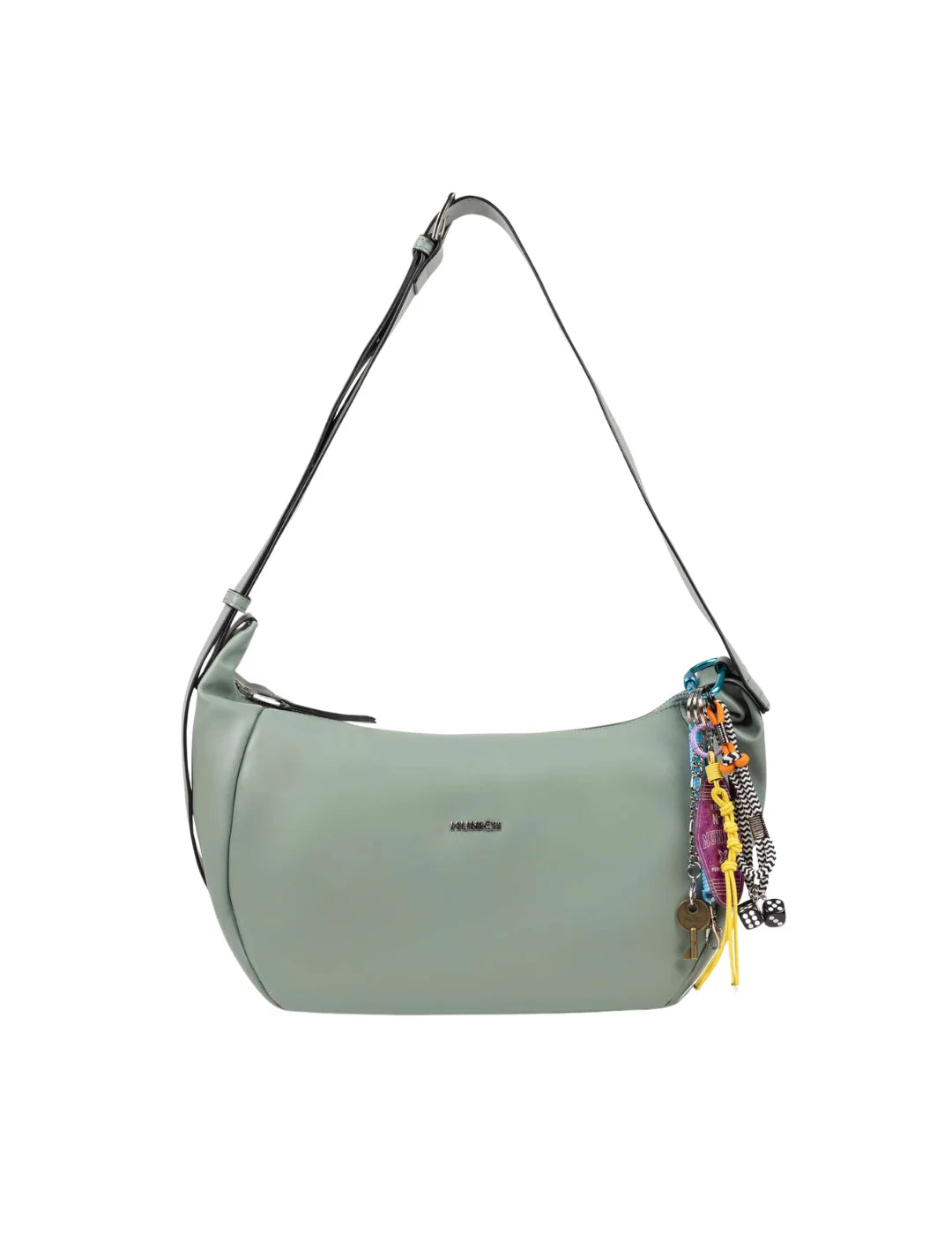 Bolso Hobo Munich Charms Verde Agua | Bicos de Fío