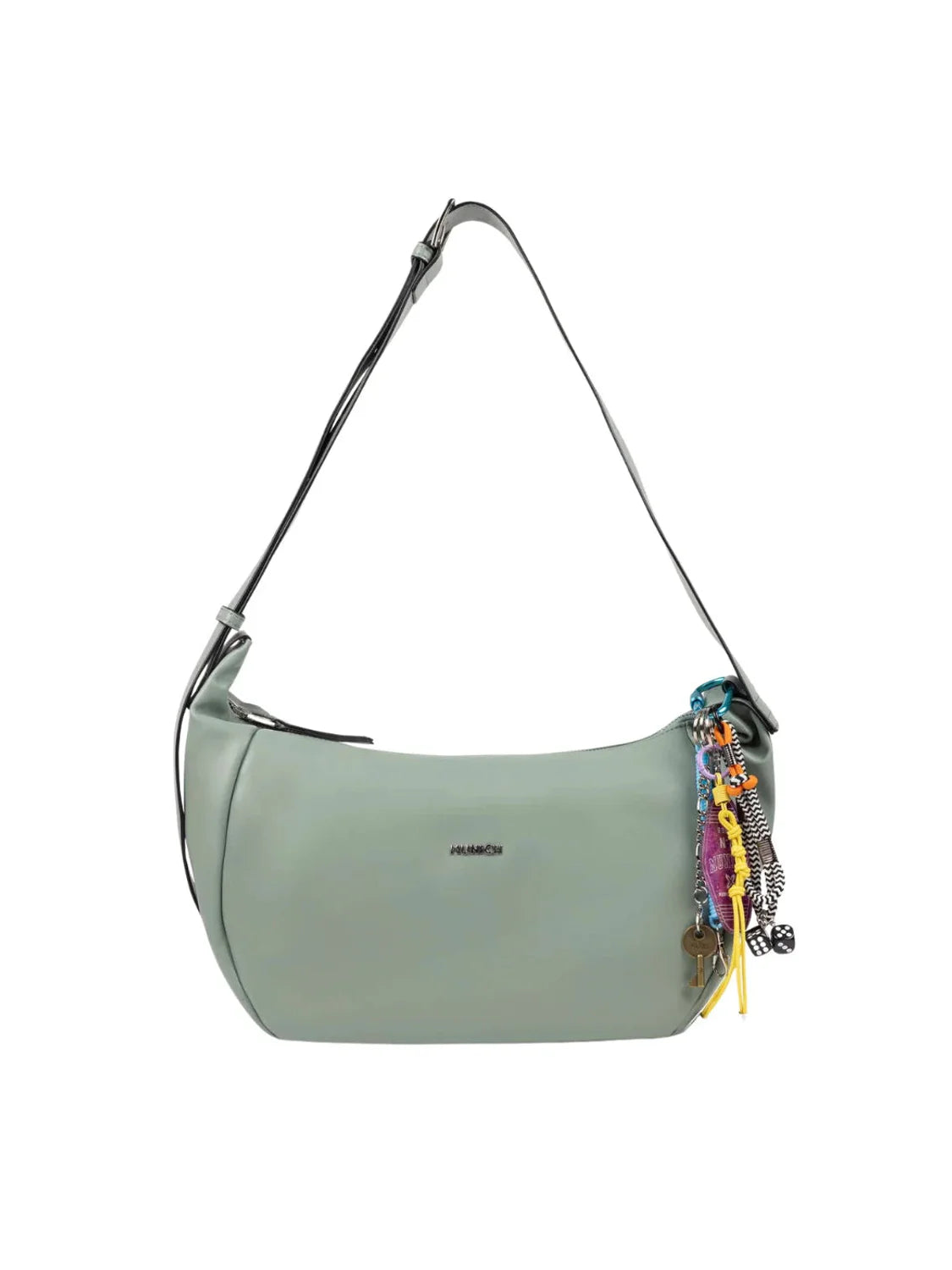 Bolso Hobo Munich Charms Verde Agua | Bicos de Fío