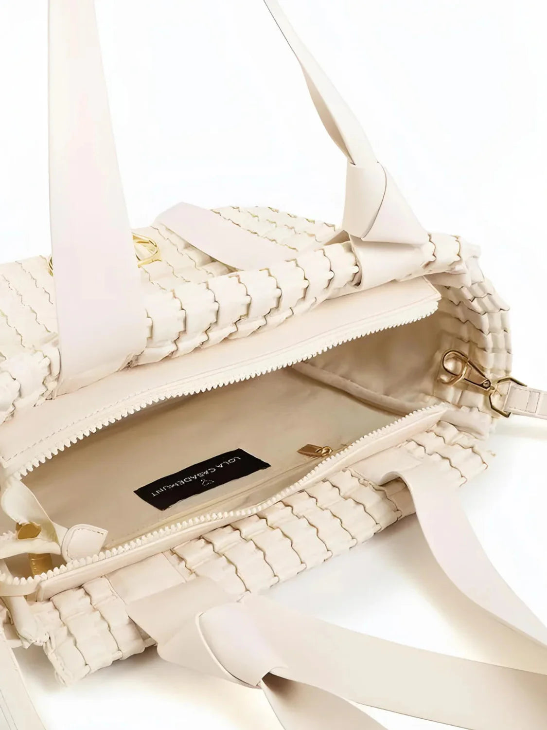 Bolso Lola Casademunt Trenzado Crudo | Bicos de Fío